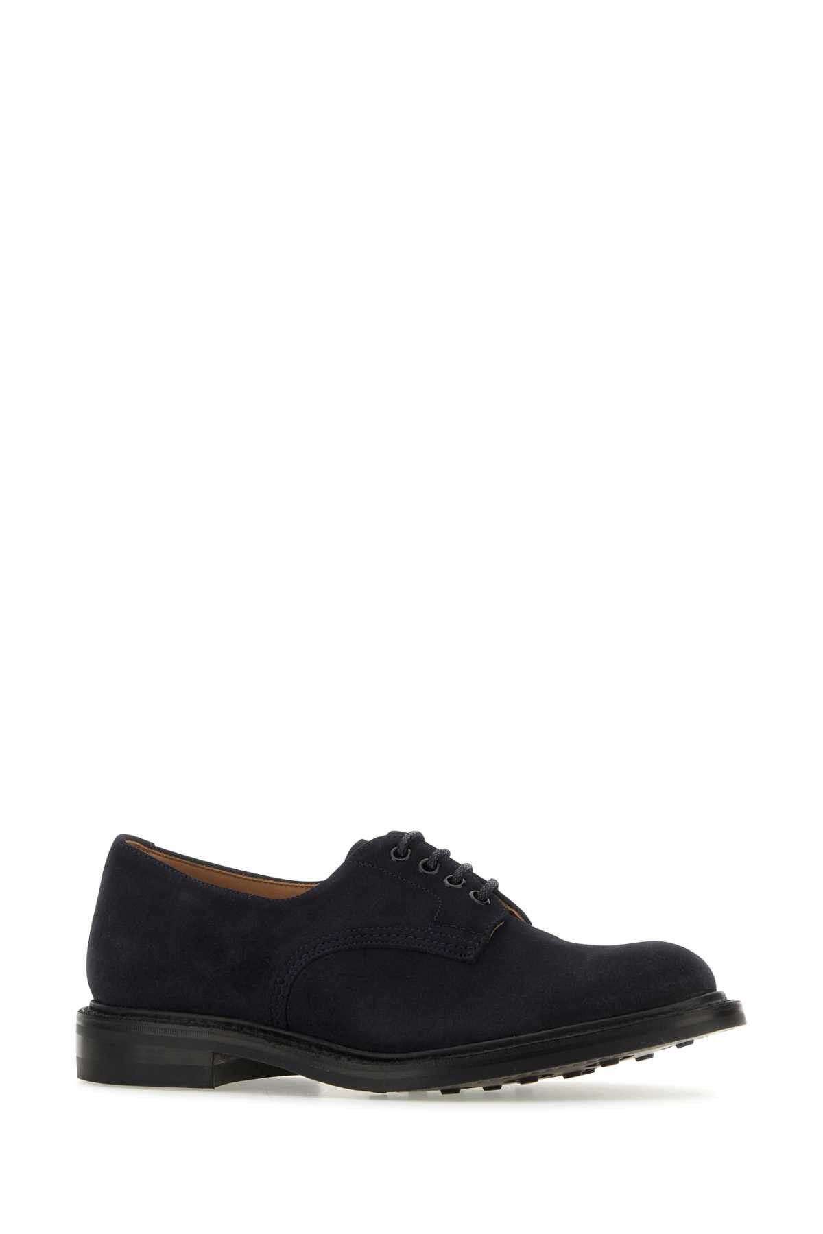 Tricker's Midnight Blue Suede Daniel Lace-Up Shoes Size US 7 / EU 40 - 2 Thumbnail