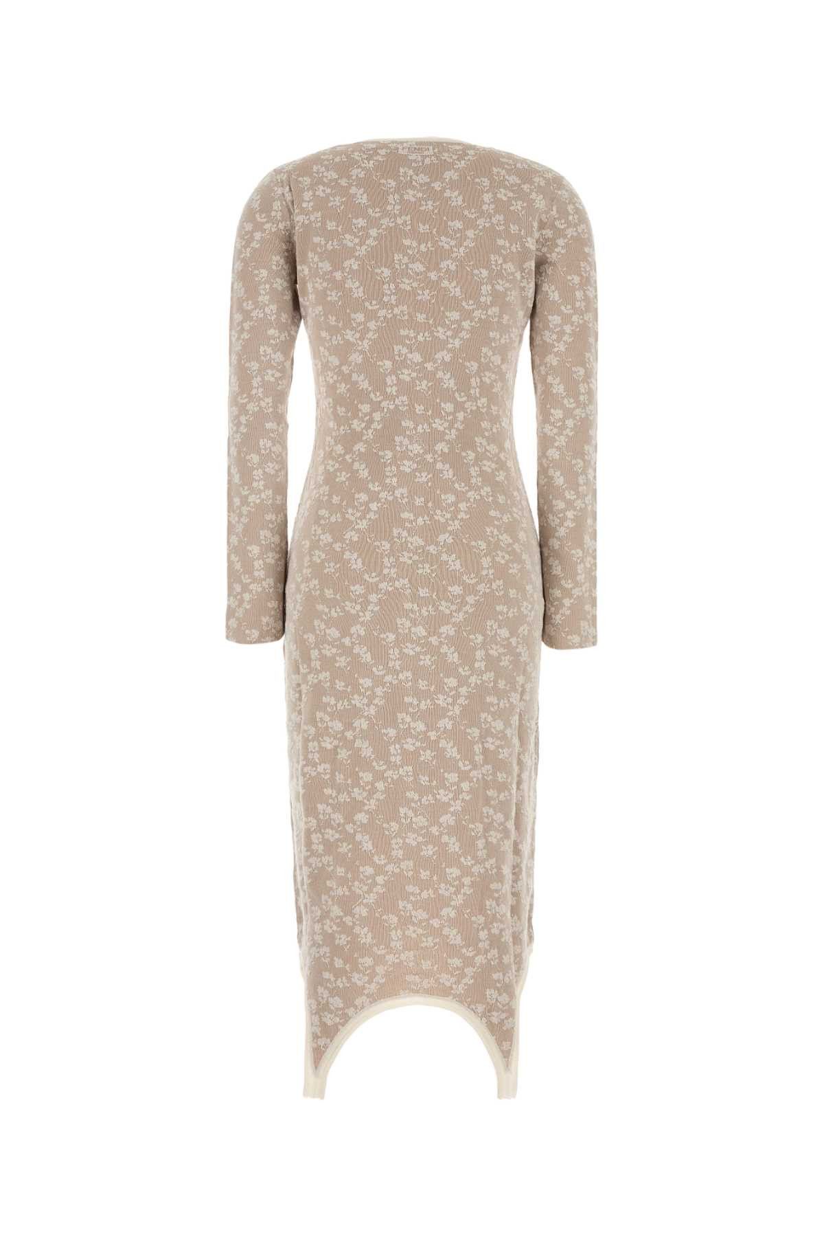 Fendi Embroidered Cotton Blend Dress Size S / US 4 / IT 40 - 2 Thumbnail