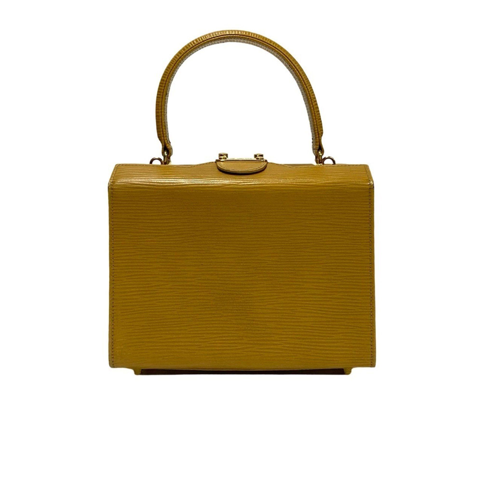 Fendi FENDI logo hardware, Epi leather, genuine leather 2-way mini handbag/shoulder bag/pouch, beige 53238 Size ONE SIZE - 4 Thumbnail