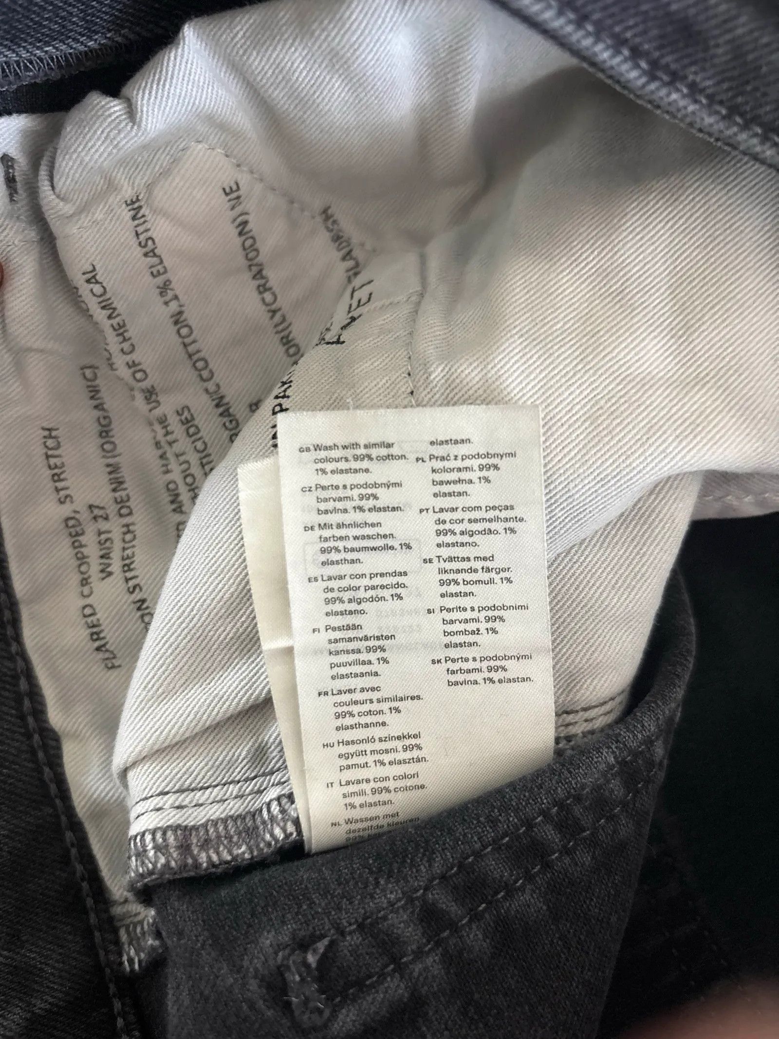 Arket Arket FERN CROPPED UTSVÄNGDA STRETCHJEANS Jeans Size 27" / US 4 / IT 40 - 4 Thumbnail