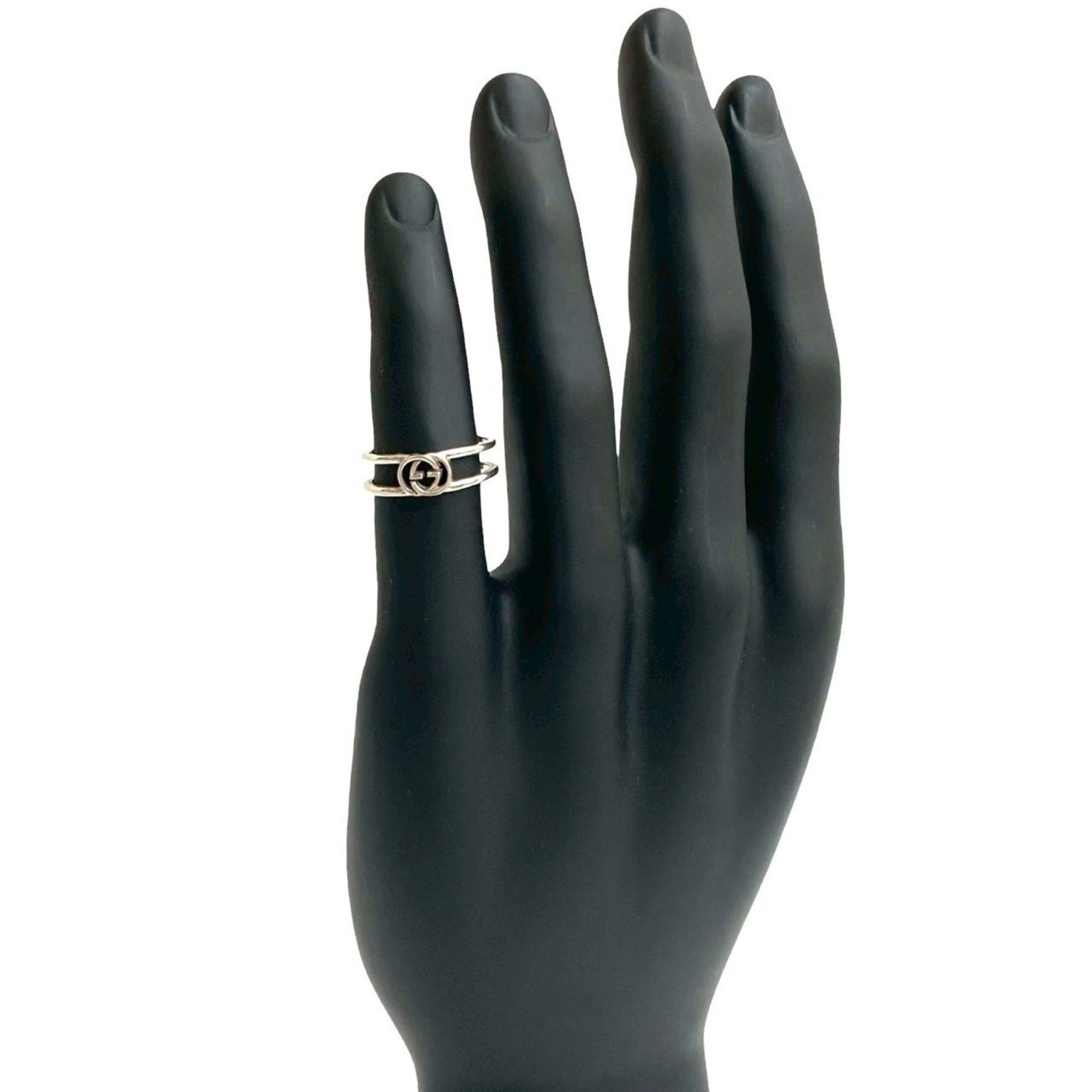 Gucci GUCCI Interlocking G Silver 925 Ring for Women, Silver, 44255 Size ONE SIZE - 2 Thumbnail