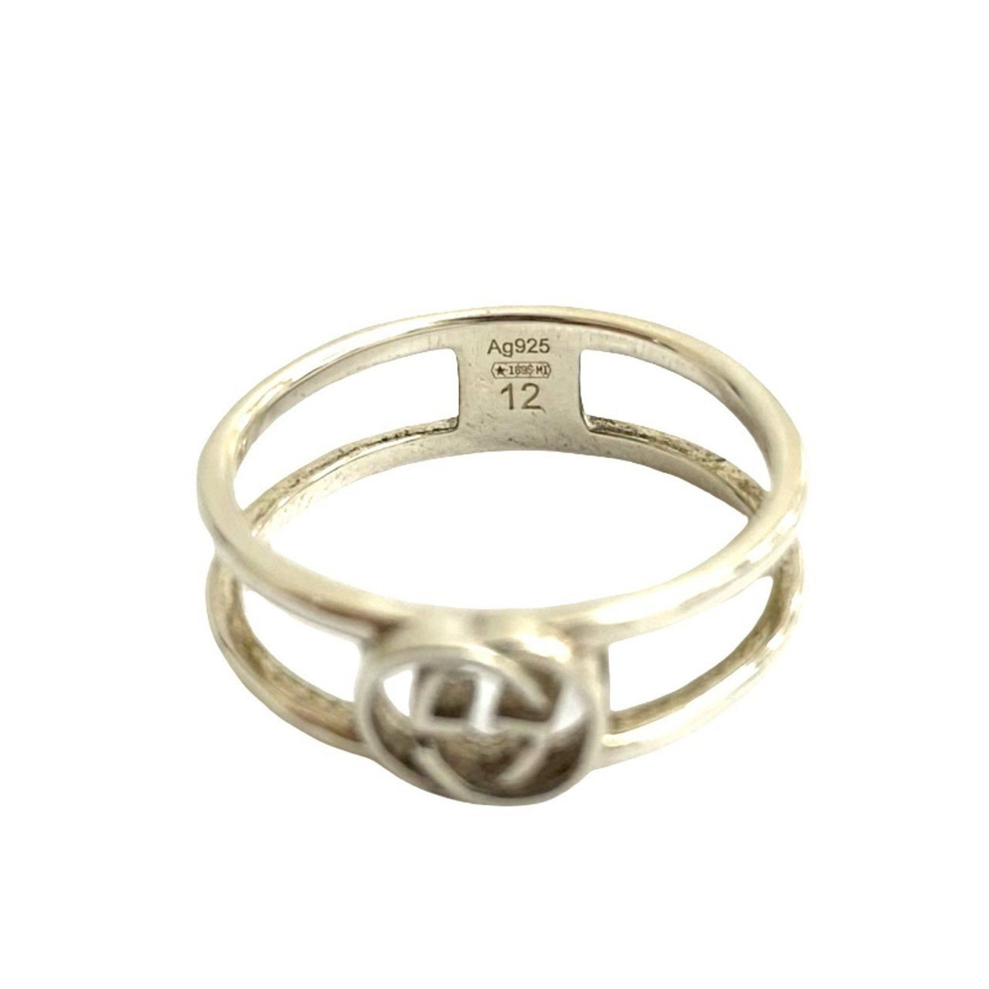 Gucci GUCCI Interlocking G Silver 925 Ring for Women, Silver, 44255 Size ONE SIZE - 3 Thumbnail