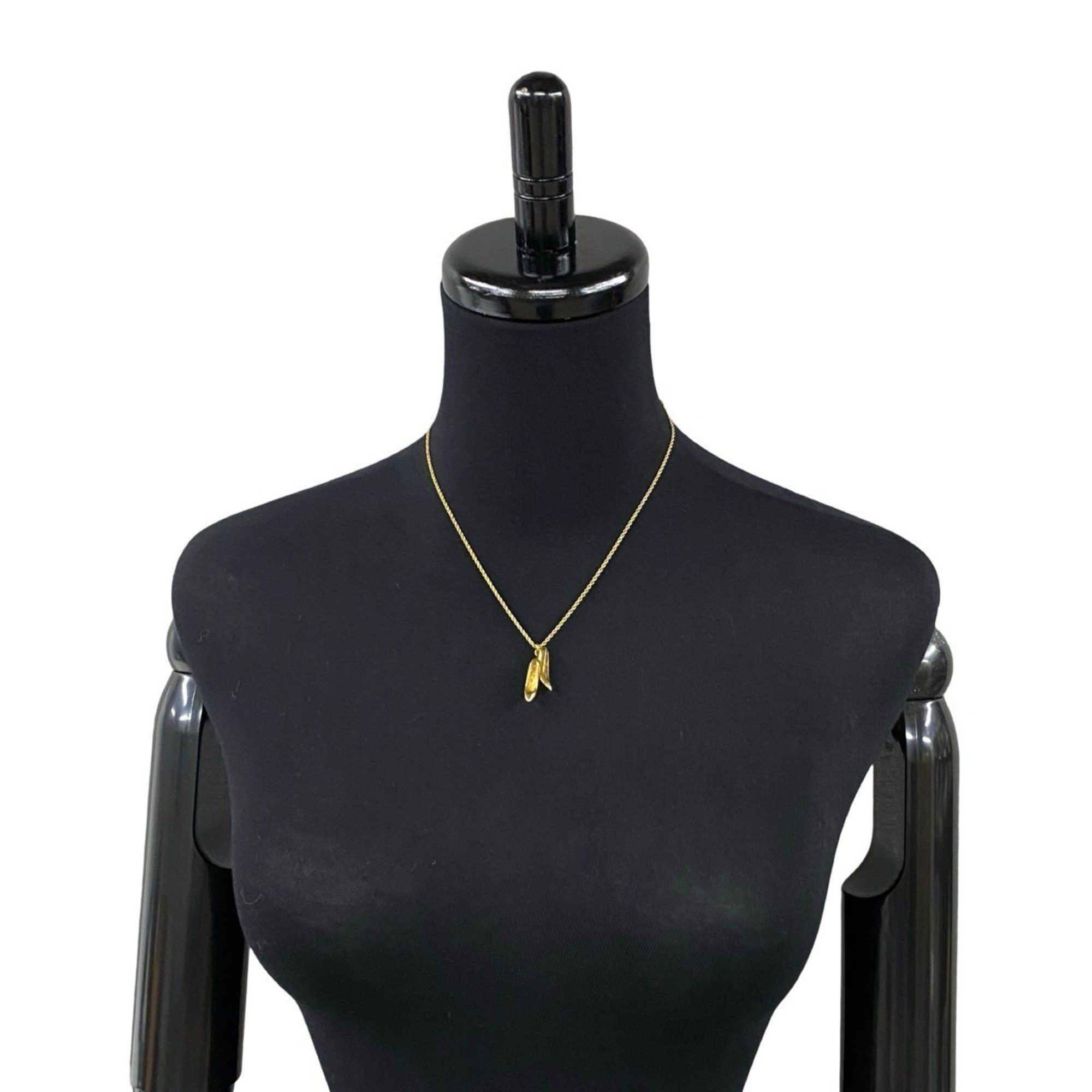 Dior Christian Dior High Heel Motif Necklace Pendant Choker Accessory Gold 31435 Size ONE SIZE - 2 Thumbnail