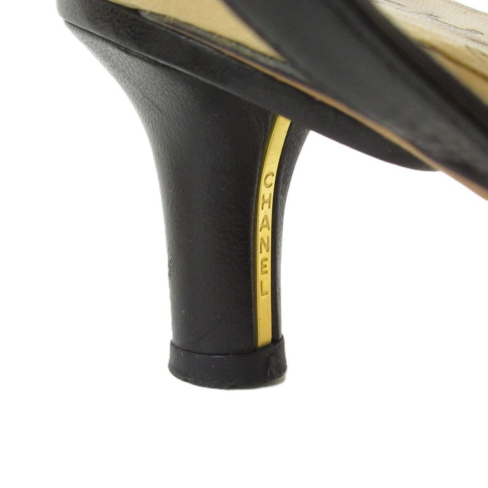 Chanel Chanel Chanel T-Strap Leather Pumps Leather Shoes DUTY FREE for USA Size ONE SIZE - 10 Thumbnail