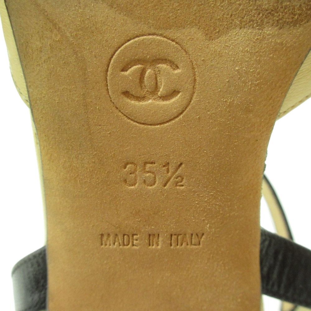 Chanel Chanel Chanel T-Strap Leather Pumps Leather Shoes DUTY FREE for USA Size ONE SIZE - 11 Thumbnail