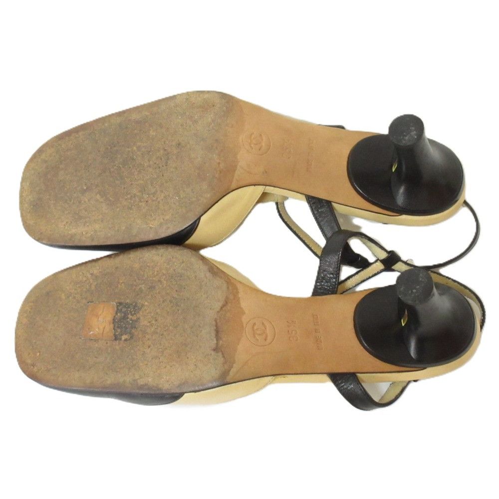 Chanel Chanel Chanel T-Strap Leather Pumps Leather Shoes DUTY FREE for USA Size ONE SIZE - 8 Thumbnail