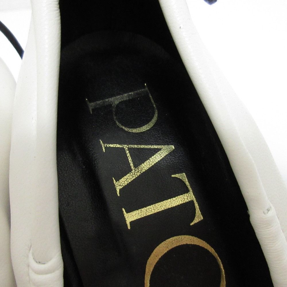 Other Other Patou Drawstring Leather Square Toe Block Heel Pumps Leather Shoes DUTY FREE for USA Size ONE SIZE - 9 Thumbnail