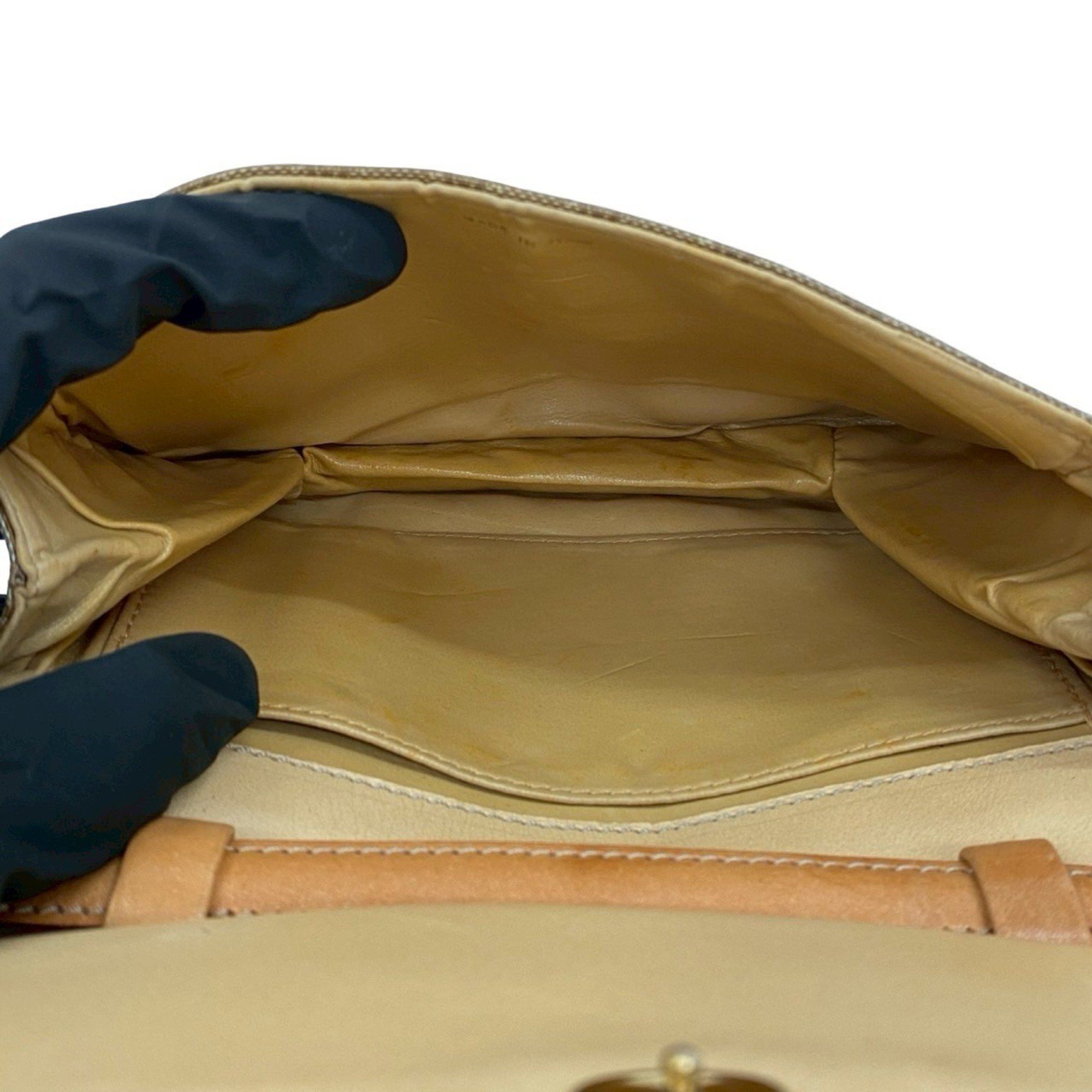Celine CELINE Macadam Blason Triomphe Leather Mini Shoulder Bag/Pochette, Brown, 54539 Size ONE SIZE - 9 Thumbnail