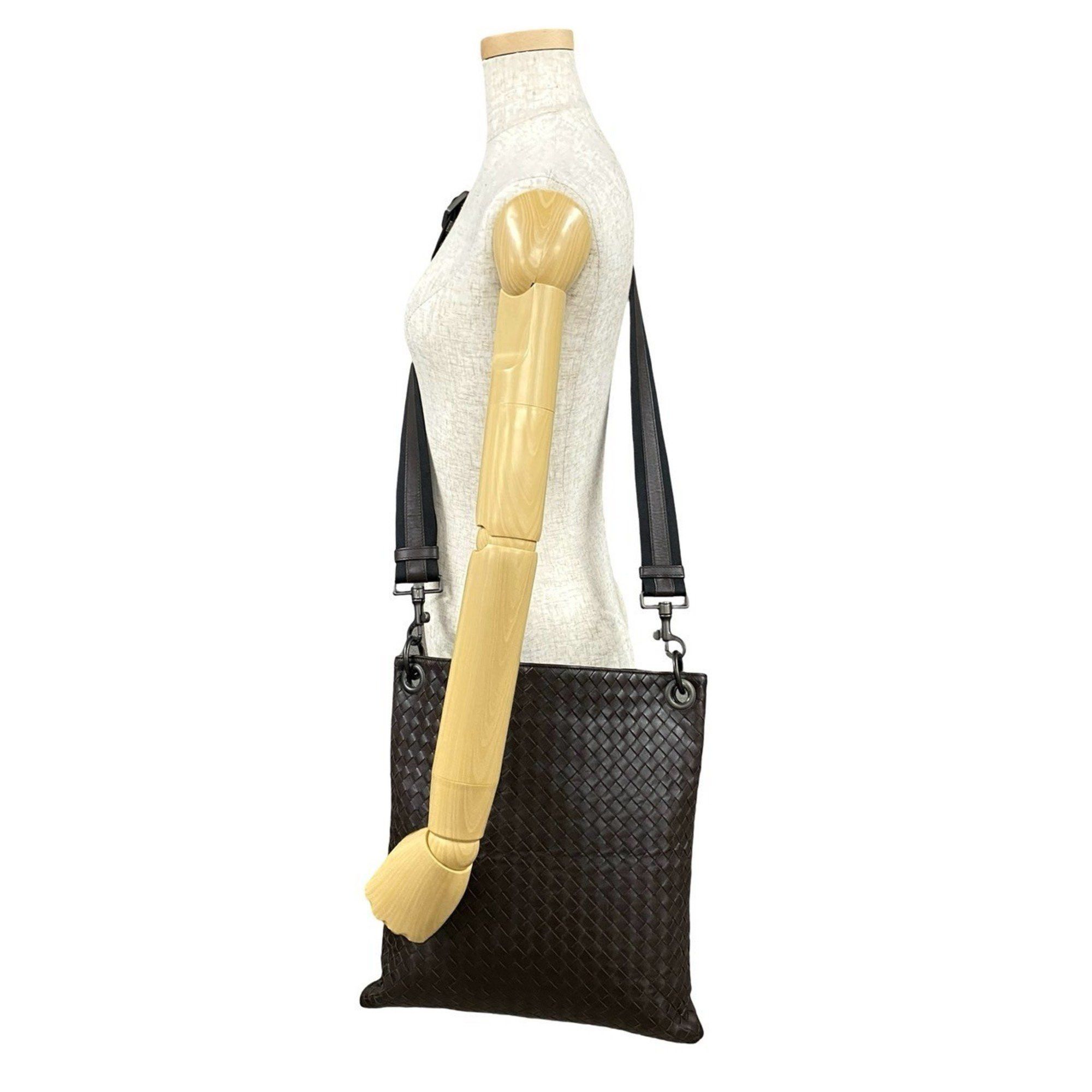 Bottega Veneta BOTTEGA VENETA Intrecciato Leather Shoulder Bag/Sacoche/Pochette Brown 27788 Size ONE SIZE - 2 Thumbnail