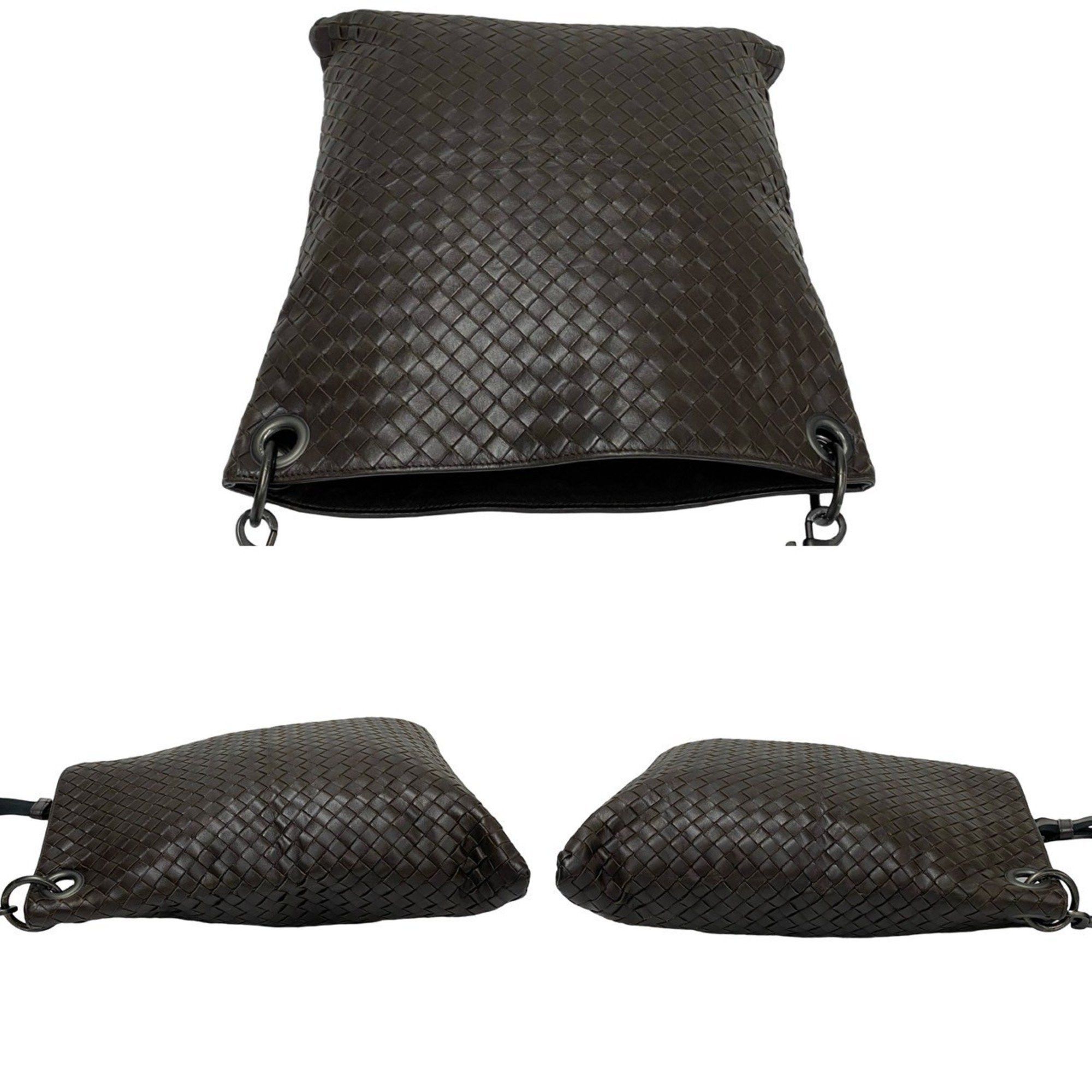 Bottega Veneta BOTTEGA VENETA Intrecciato Leather Shoulder Bag/Sacoche/Pochette Brown 27788 Size ONE SIZE - 5 Thumbnail