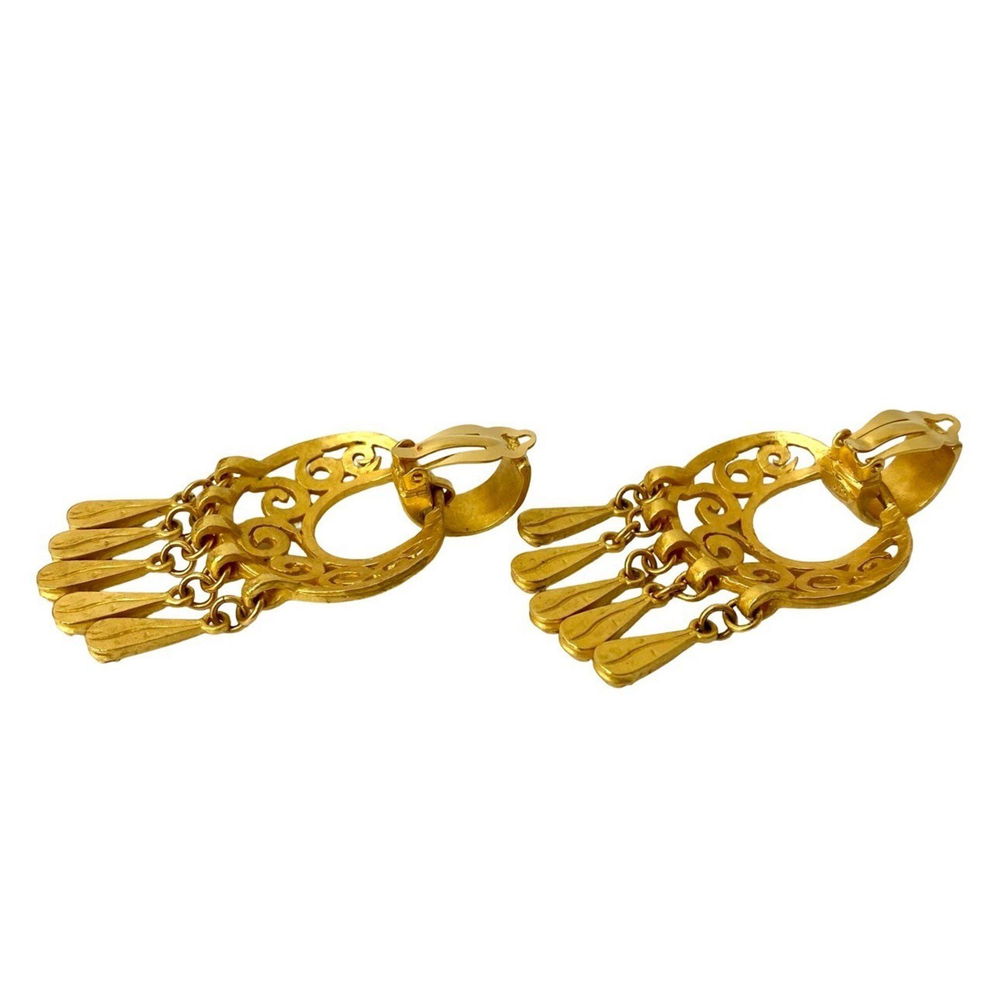 Chanel CHANEL Coco Mark Earrings and Ear Cuffs, Women's Gold, 81203 Size ONE SIZE - 5 Thumbnail