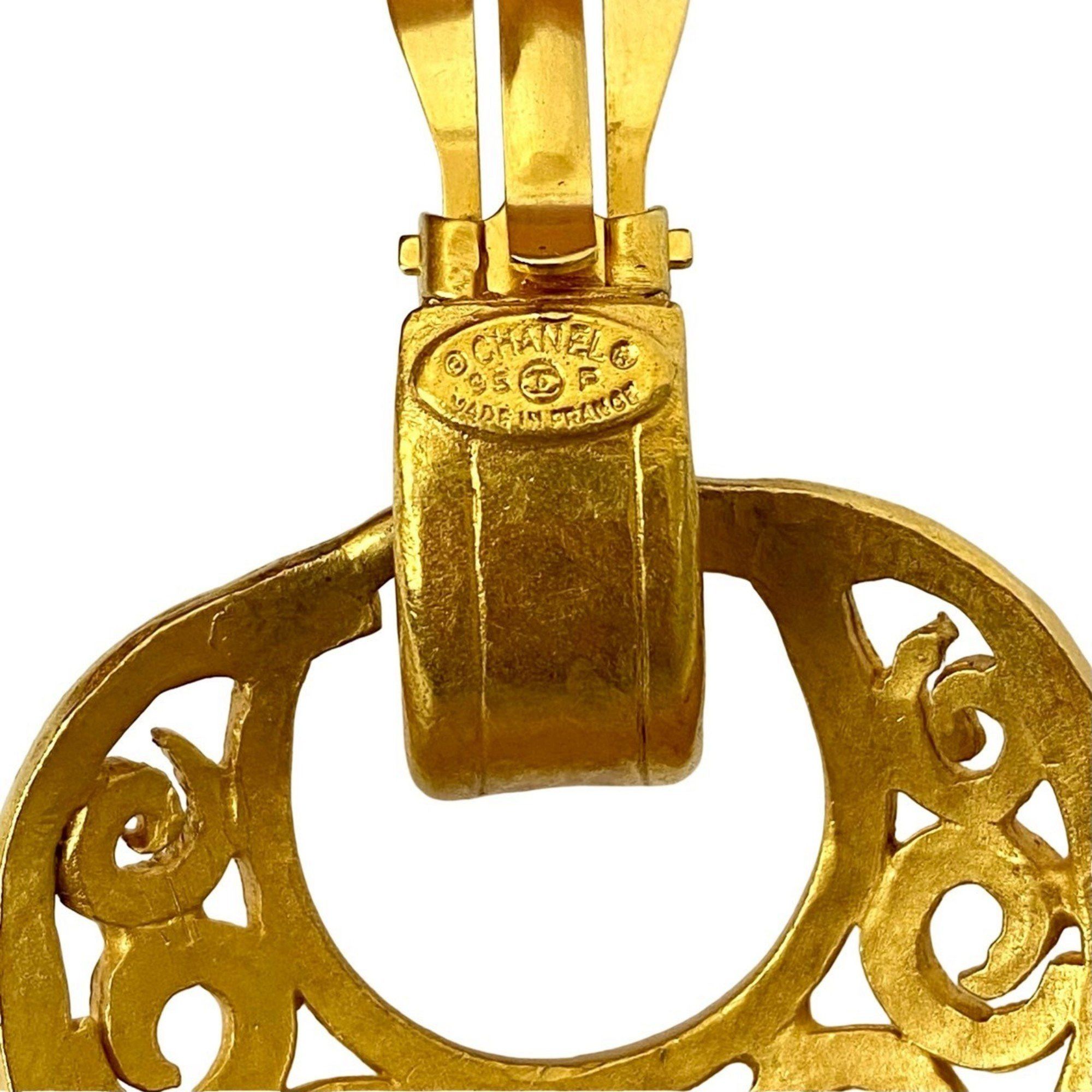 Chanel CHANEL Coco Mark Earrings and Ear Cuffs, Women's Gold, 81203 Size ONE SIZE - 2 Thumbnail