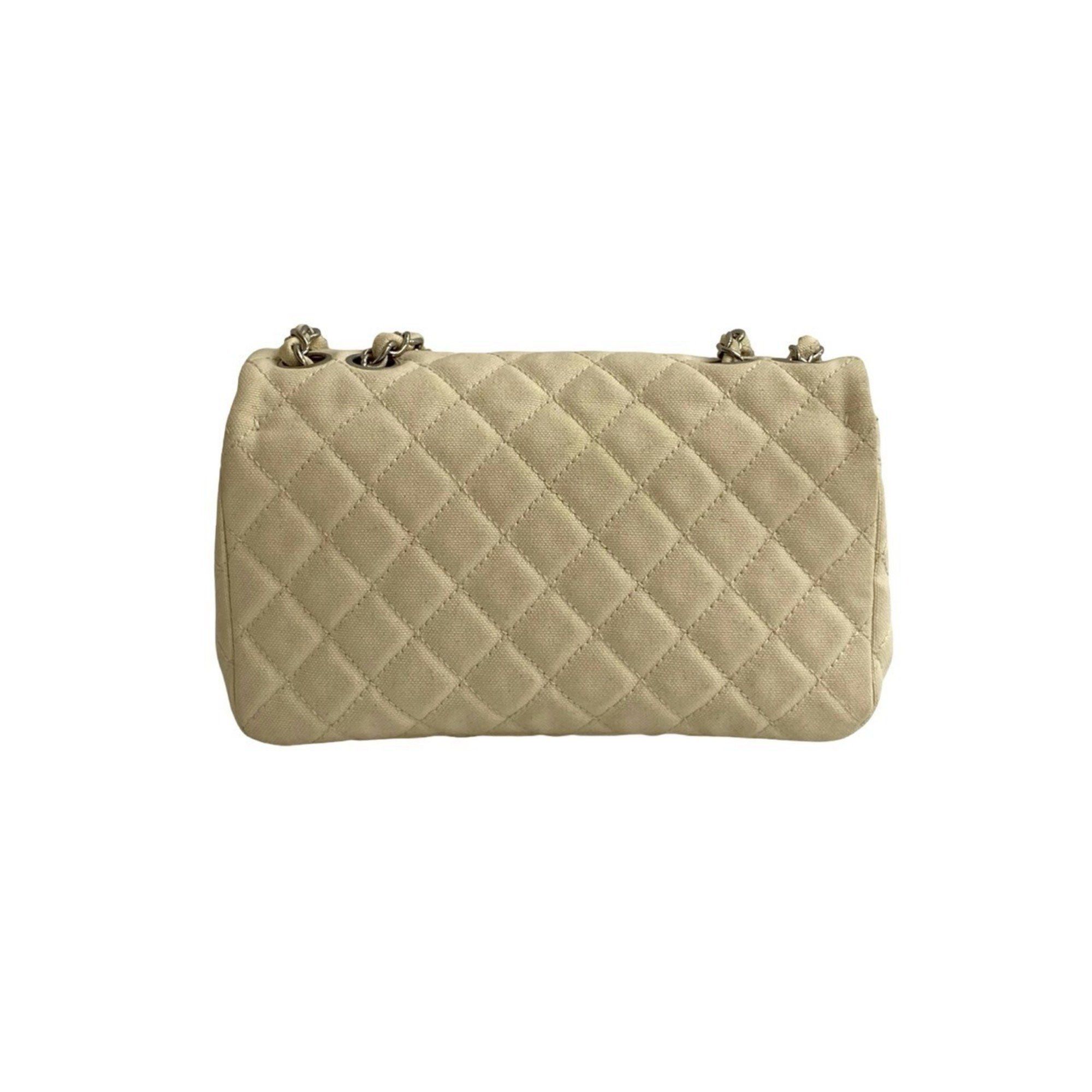 Chanel CHANEL Cruise Collection Matelasse Coco Mark Canvas Shoulder Bag, Ivory, 415-9 Size ONE SIZE - 3 Thumbnail