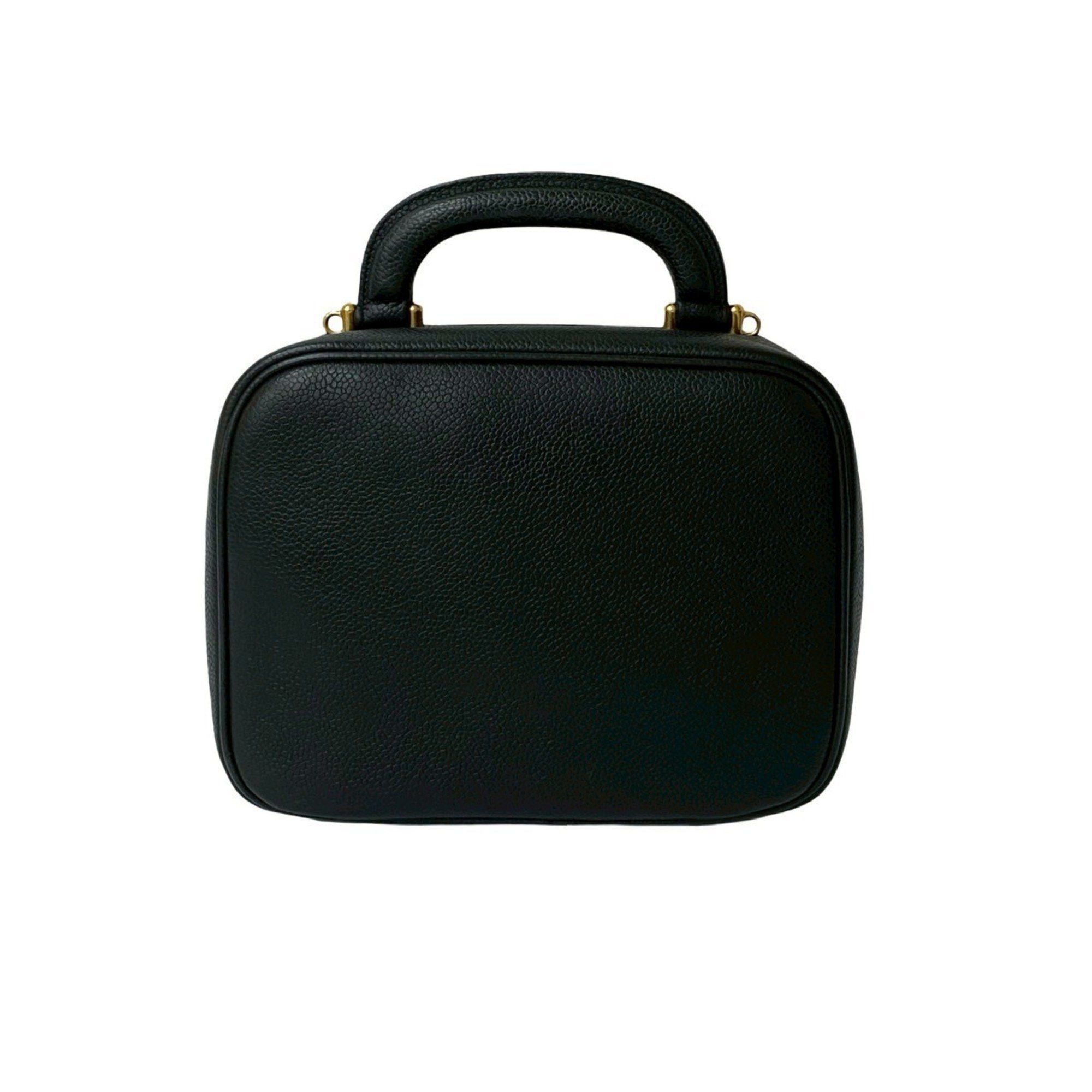 Chanel CHANEL Coco Mark Matte Caviar Leather 2-Way Shoulder Bag/Handbag Black 30172 Size ONE SIZE - 3 Thumbnail