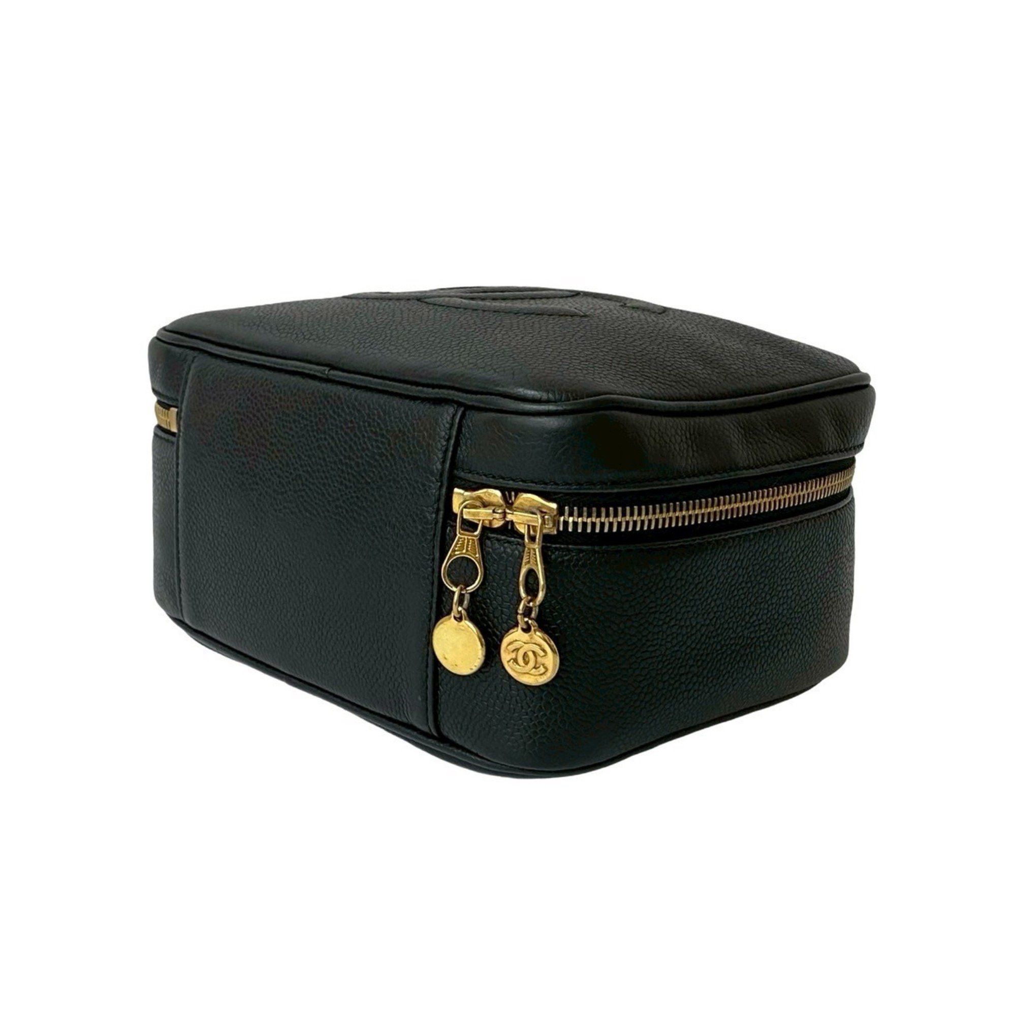 Chanel CHANEL Coco Mark Matte Caviar Leather 2-Way Shoulder Bag/Handbag Black 30172 Size ONE SIZE - 8 Thumbnail