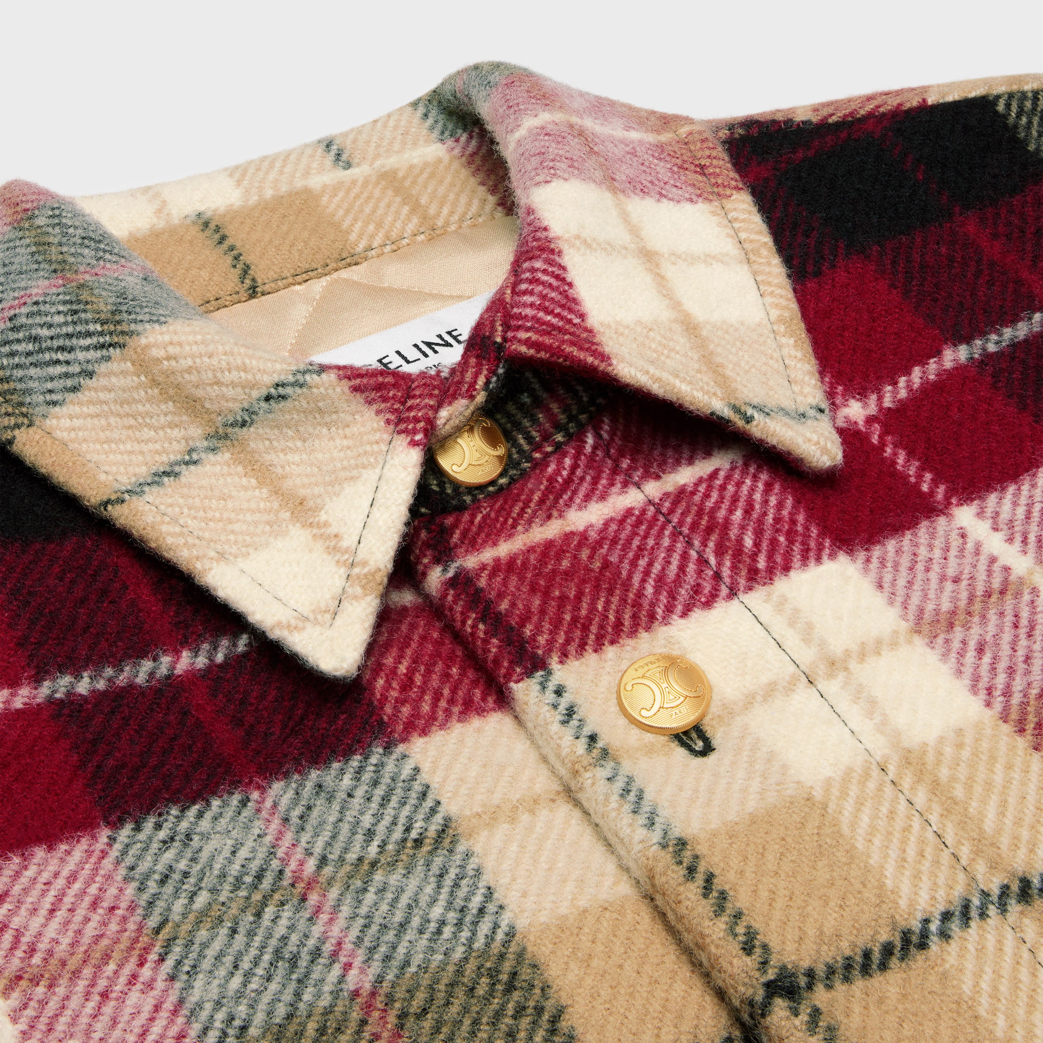 Celine overshirt in checked wool Size XS / US 0-2 / IT 36-38 - 3 Thumbnail