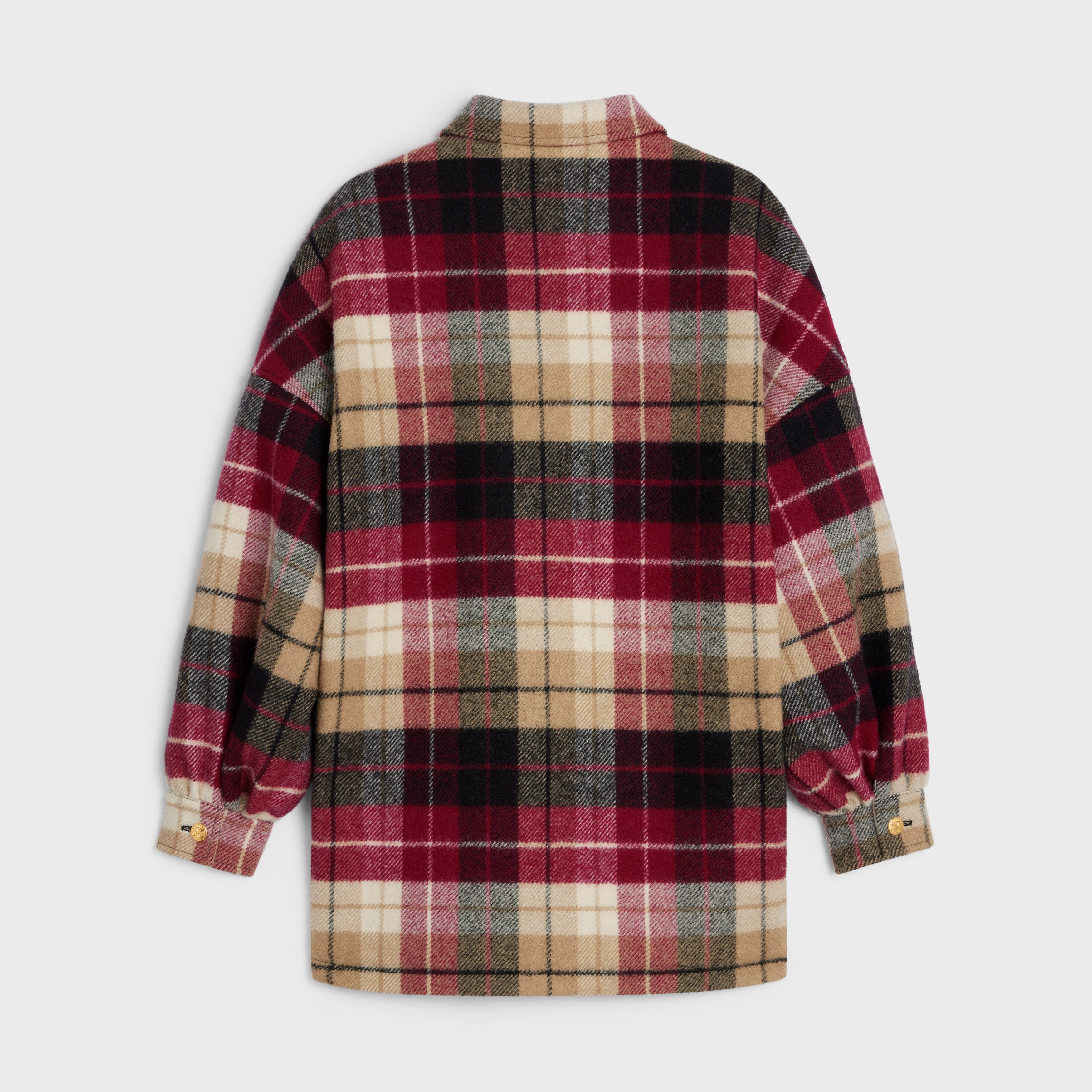 Celine overshirt in checked wool Size M / US 6-8 / IT 42-44 - 2 Thumbnail
