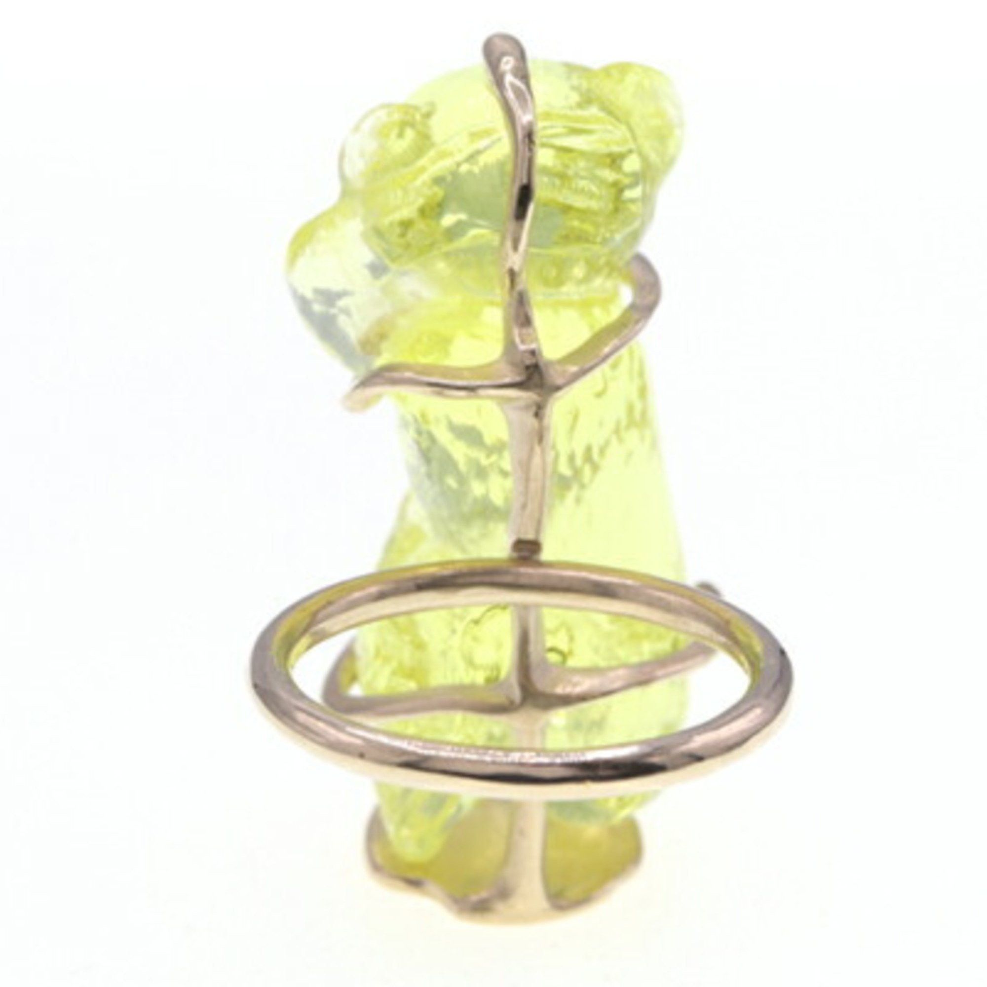 Dior Christian Dior Dior Ring, Yellow Gold, Plastic, Metal, Size M, Monkey Animal, Women's, DIOR Size ONE SIZE - 2 Thumbnail