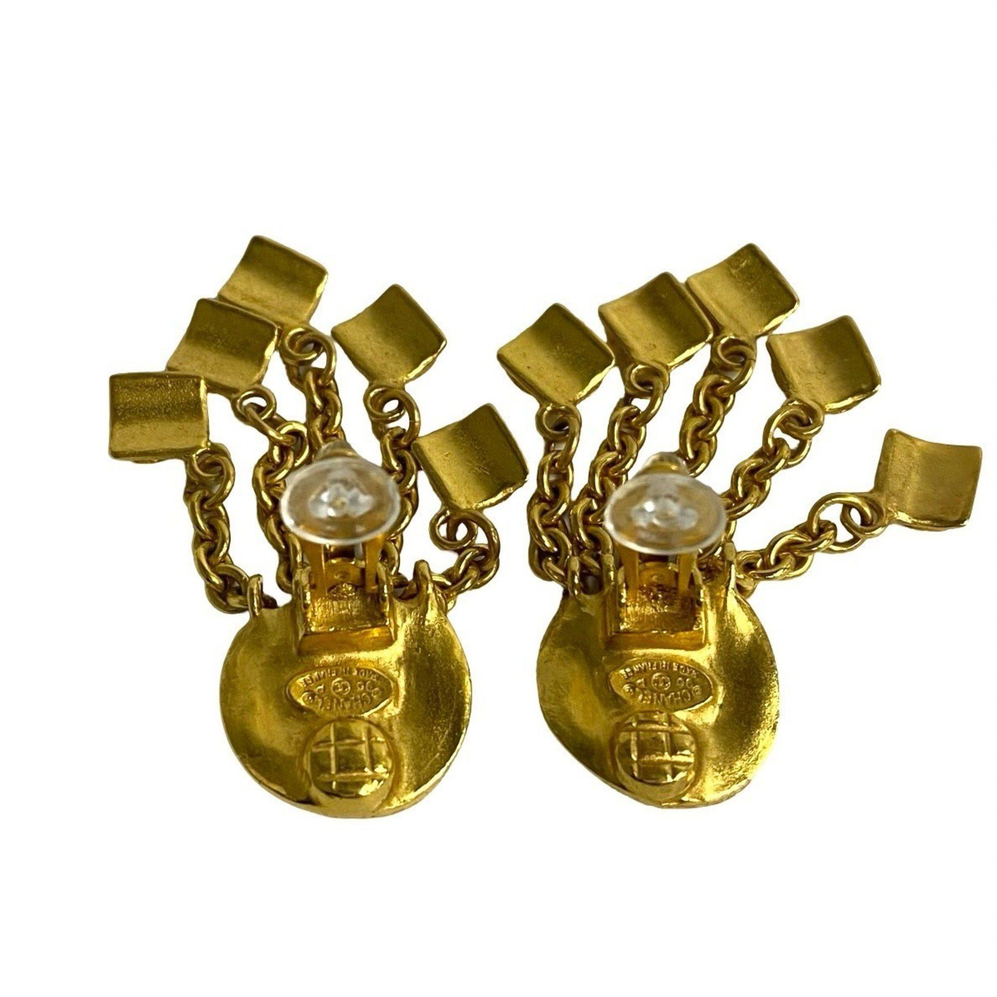 Chanel CHANEL 96P Coco Mark Motif GP Earrings/Ear Cuff Accessories Gold 544-4 Size ONE SIZE - 3 Thumbnail