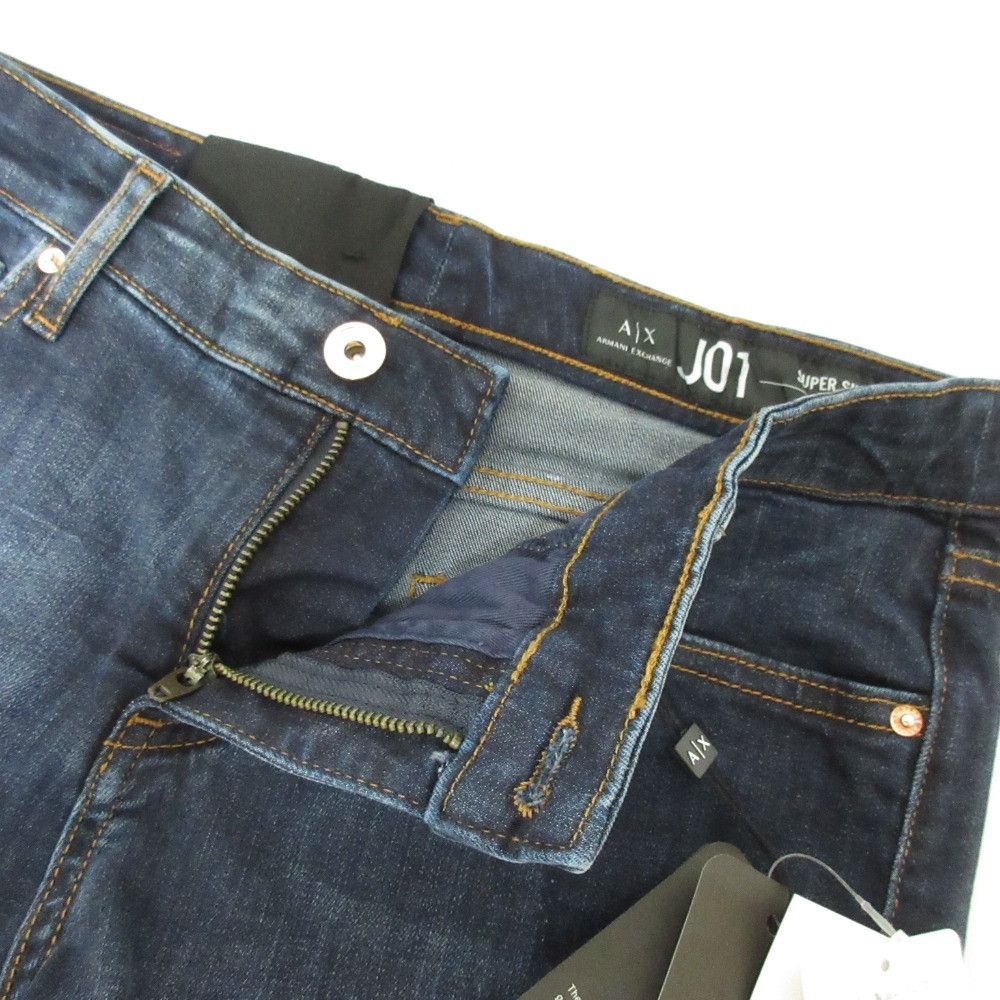 Armani Armani Armani Exchange 5 Pocket Super Skinny Denim Pants Denim Jeans DUTY FREE for USA Size ONE SIZE - 5 Thumbnail