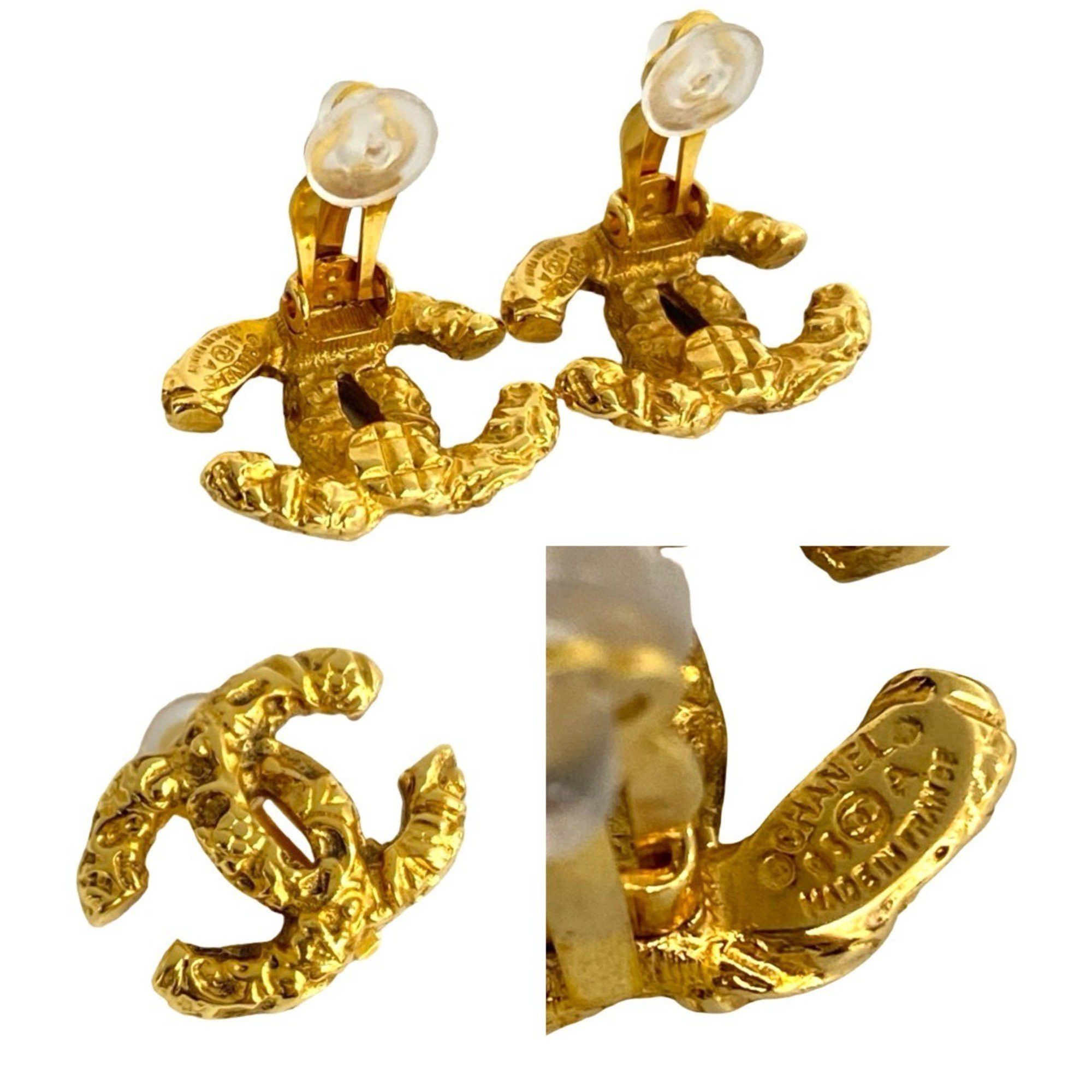 Chanel CHANEL Coco Mark motif earrings and ear cuffs, gold, 16506 Size ONE SIZE - 3 Thumbnail