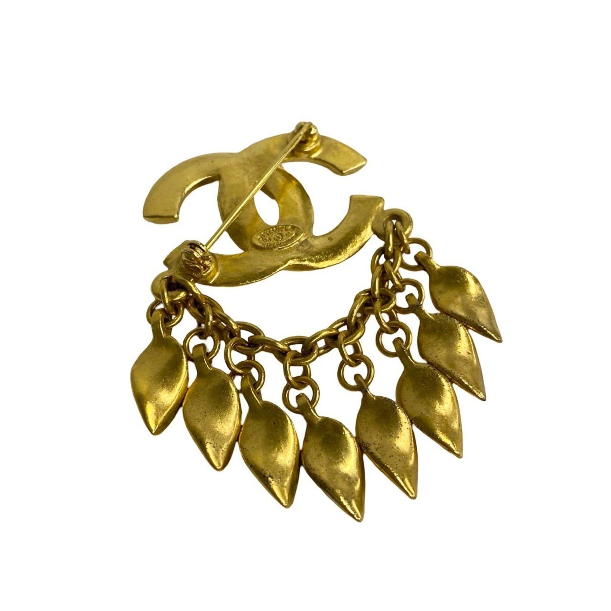 Chanel CHANEL 96P Coco Mark Motif Logo GP Brooch Corsage Accessory Gold Women's b82-9 Size ONE SIZE - 4 Thumbnail