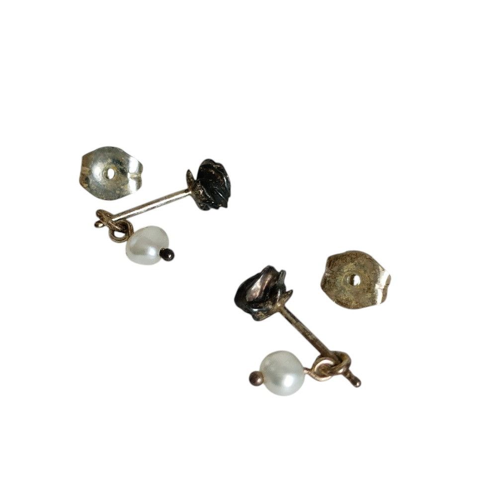 Other Other NOJESS Flower×Pearl Stud Earrings Metal Earrings DUTY FREE for USA Size ONE SIZE - 4 Thumbnail