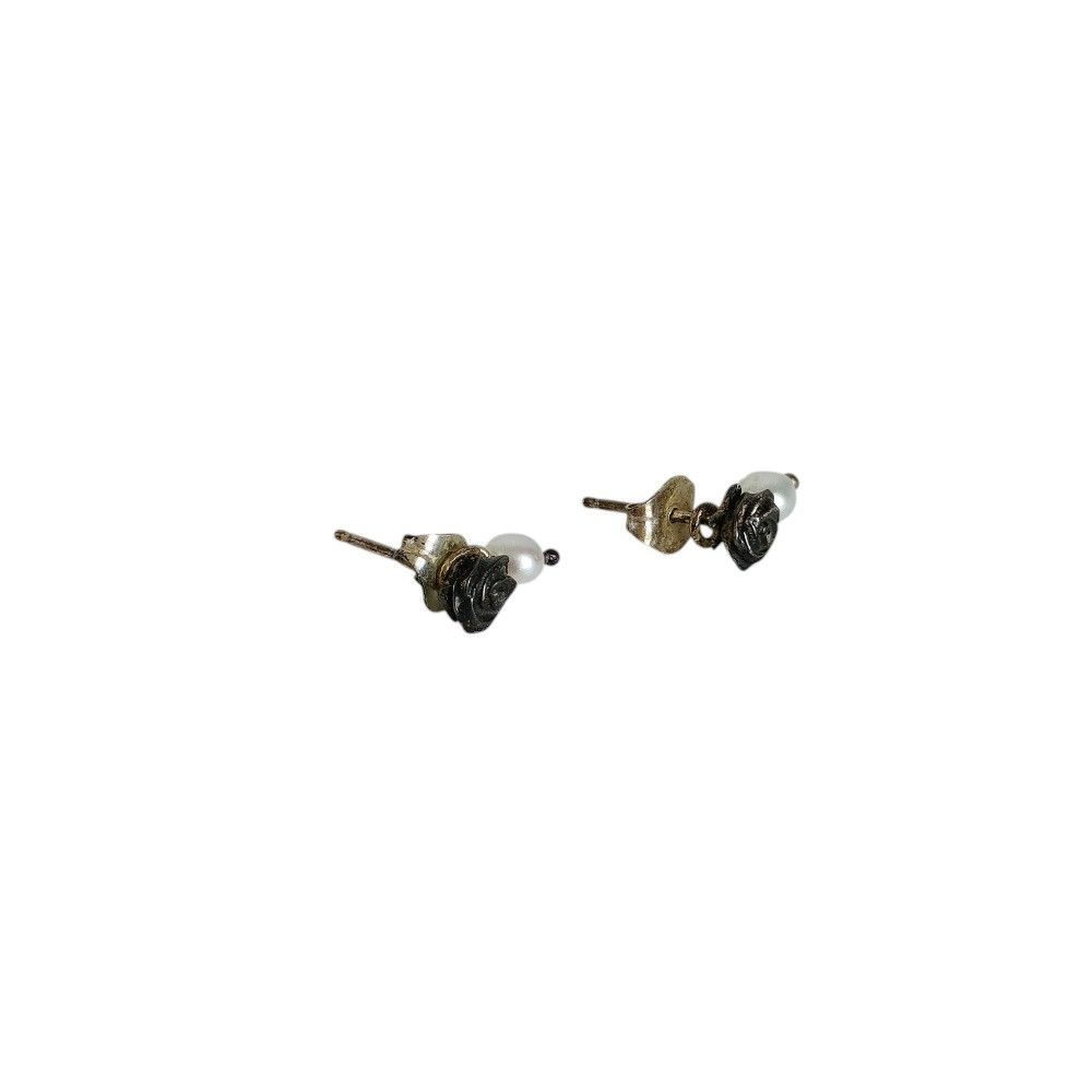 Other Other NOJESS Flower×Pearl Stud Earrings Metal Earrings DUTY FREE for USA Size ONE SIZE - 3 Thumbnail