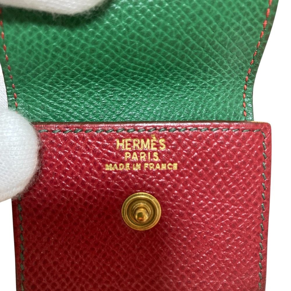 Hermes Hermes Hermes Sticky Note Case Leather Case Leather Other Stamp X DUTY FREE for USA Size ONE SIZE - 4 Thumbnail