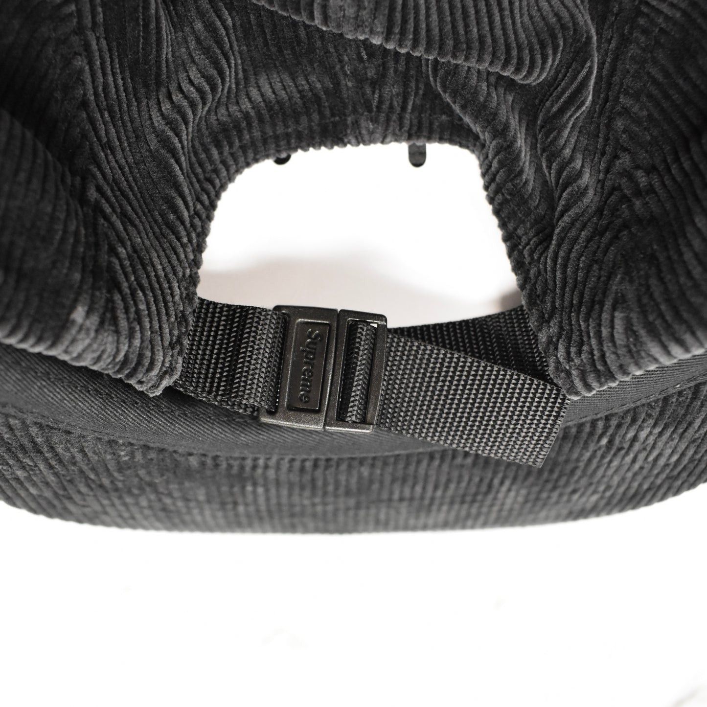 Supreme Supreme Faded Corduroy Box Logo Camp Cap Hat Black Size ONE SIZE - 4 Thumbnail