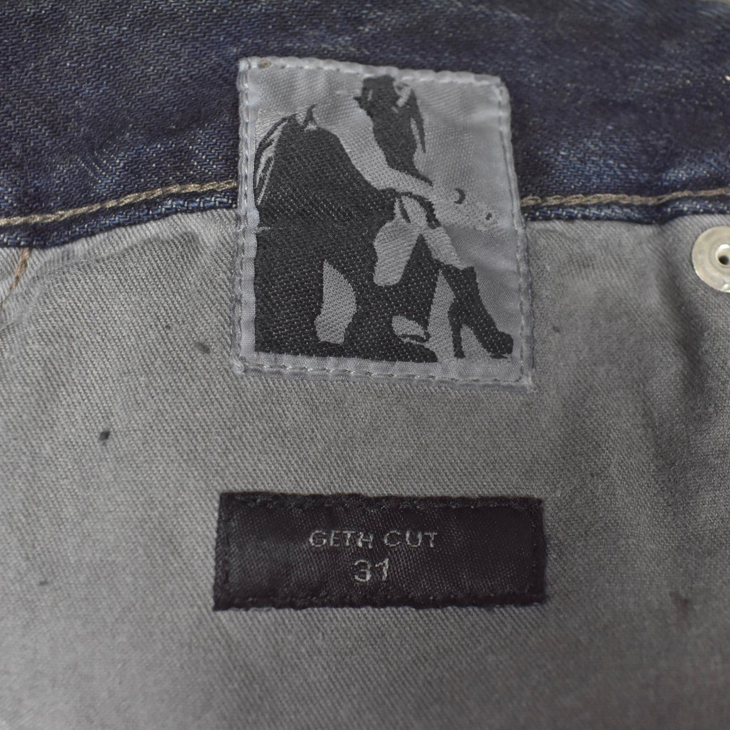 Rick Owens × Rick Owens Drkshdw Rick Owens DRKSHDW Dark Dust Shredded Geth Denim Jeans Size US 31 - 11 Thumbnail