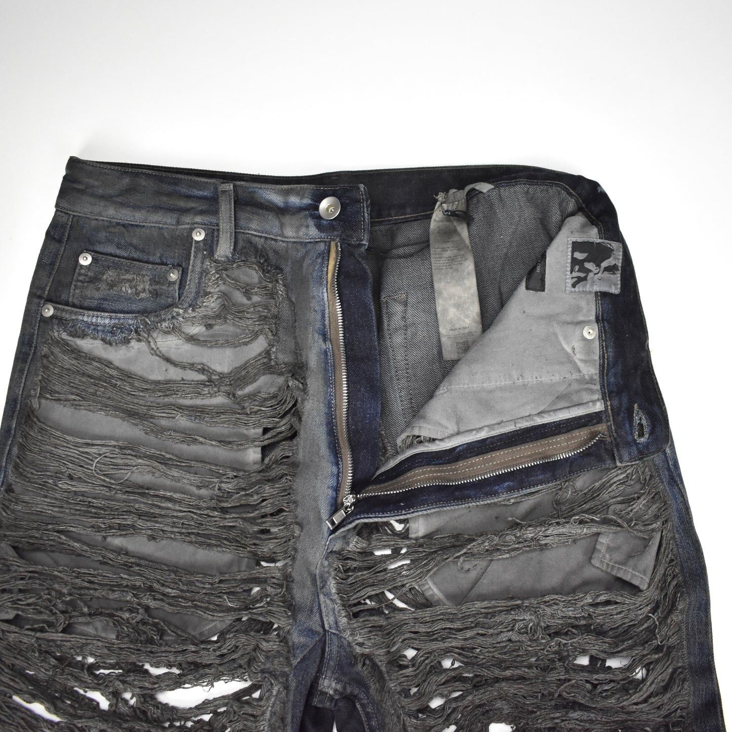 Rick Owens × Rick Owens Drkshdw Rick Owens DRKSHDW Dark Dust Shredded Geth Denim Jeans Size US 33 - 4 Thumbnail