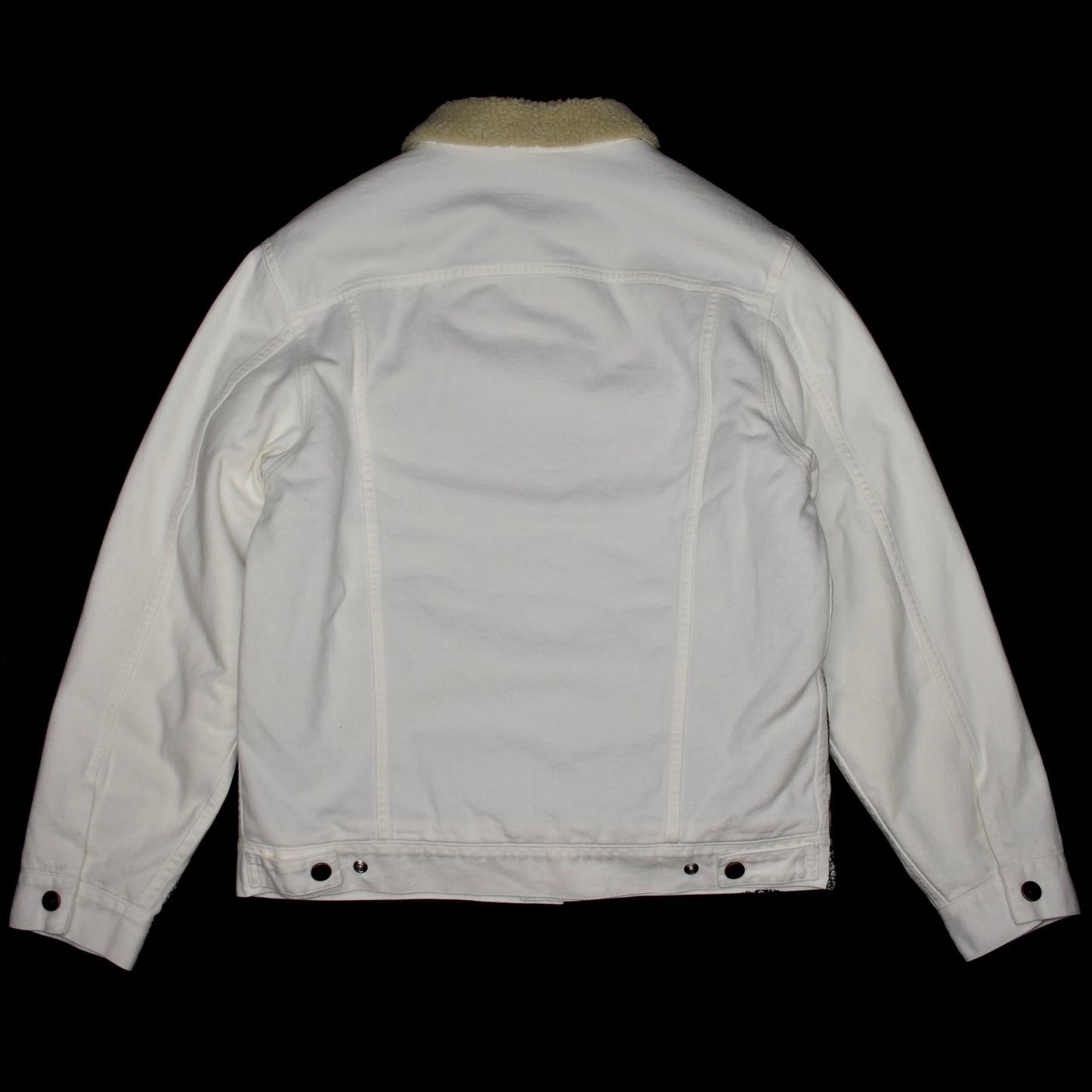 MM6 × Maison Margiela Maison Margiela MM6 Painted Denim Trucker Jacket Shearling Size US S / EU 44-46 / 1 - 3 Thumbnail