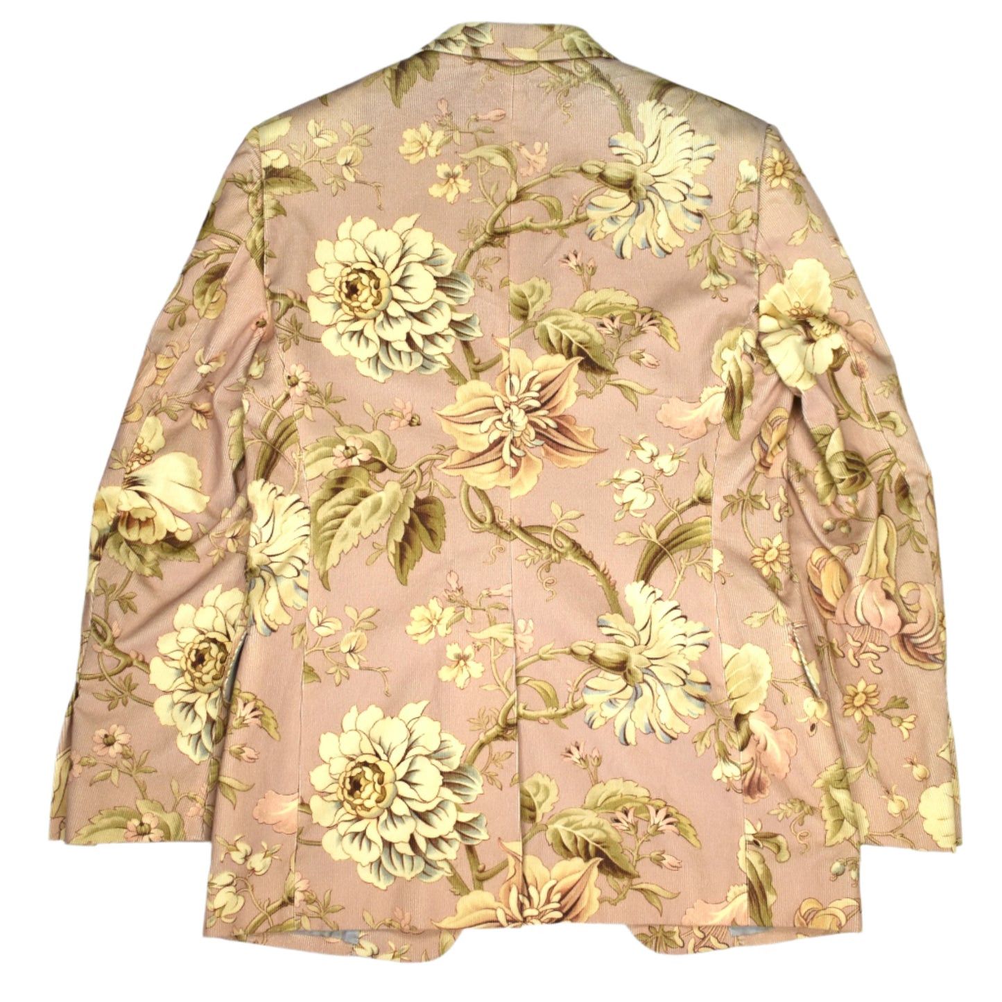 Tom Ford $6.5K TOM FORD Floral Print Atticus Blazer Light Pink Corduroy Size 40R - 2 Thumbnail