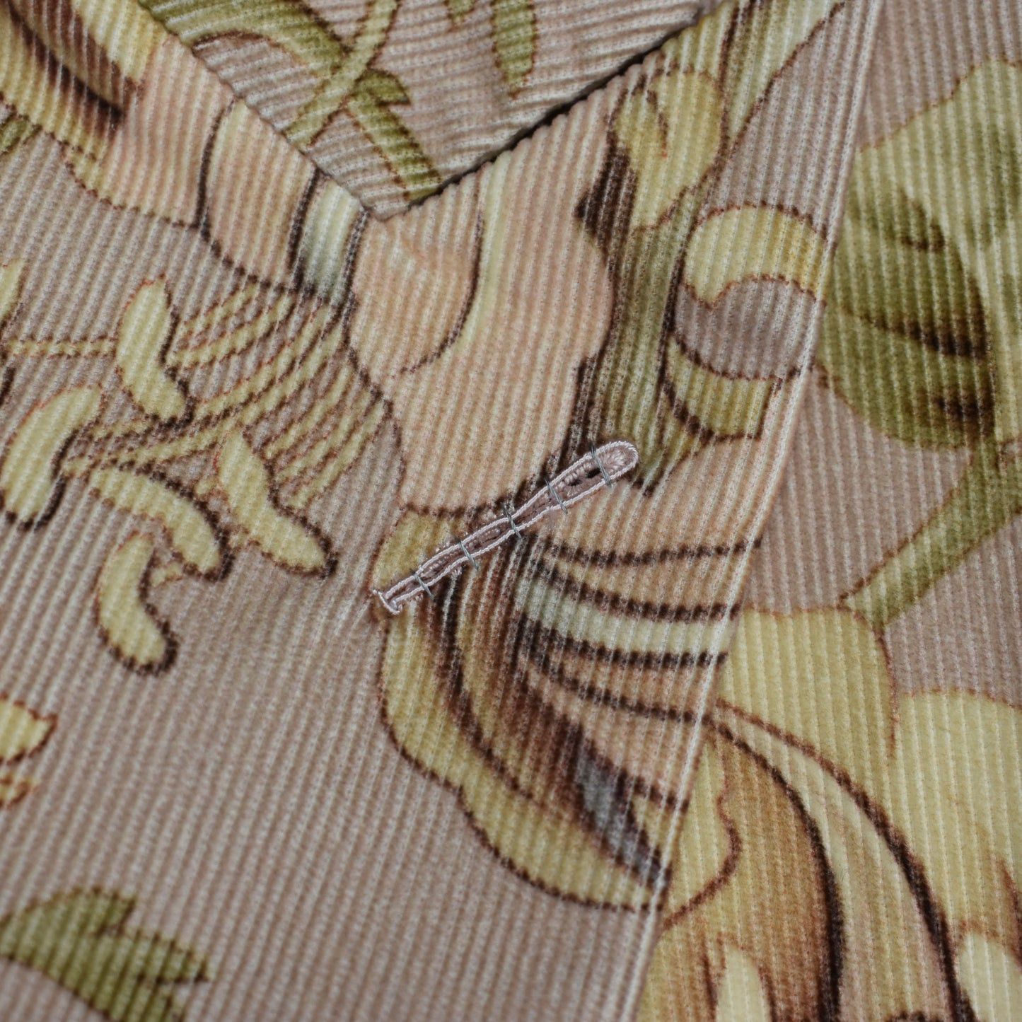 Tom Ford $6.5K TOM FORD Floral Print Atticus Blazer Light Pink Corduroy Size 40R - 7 Thumbnail