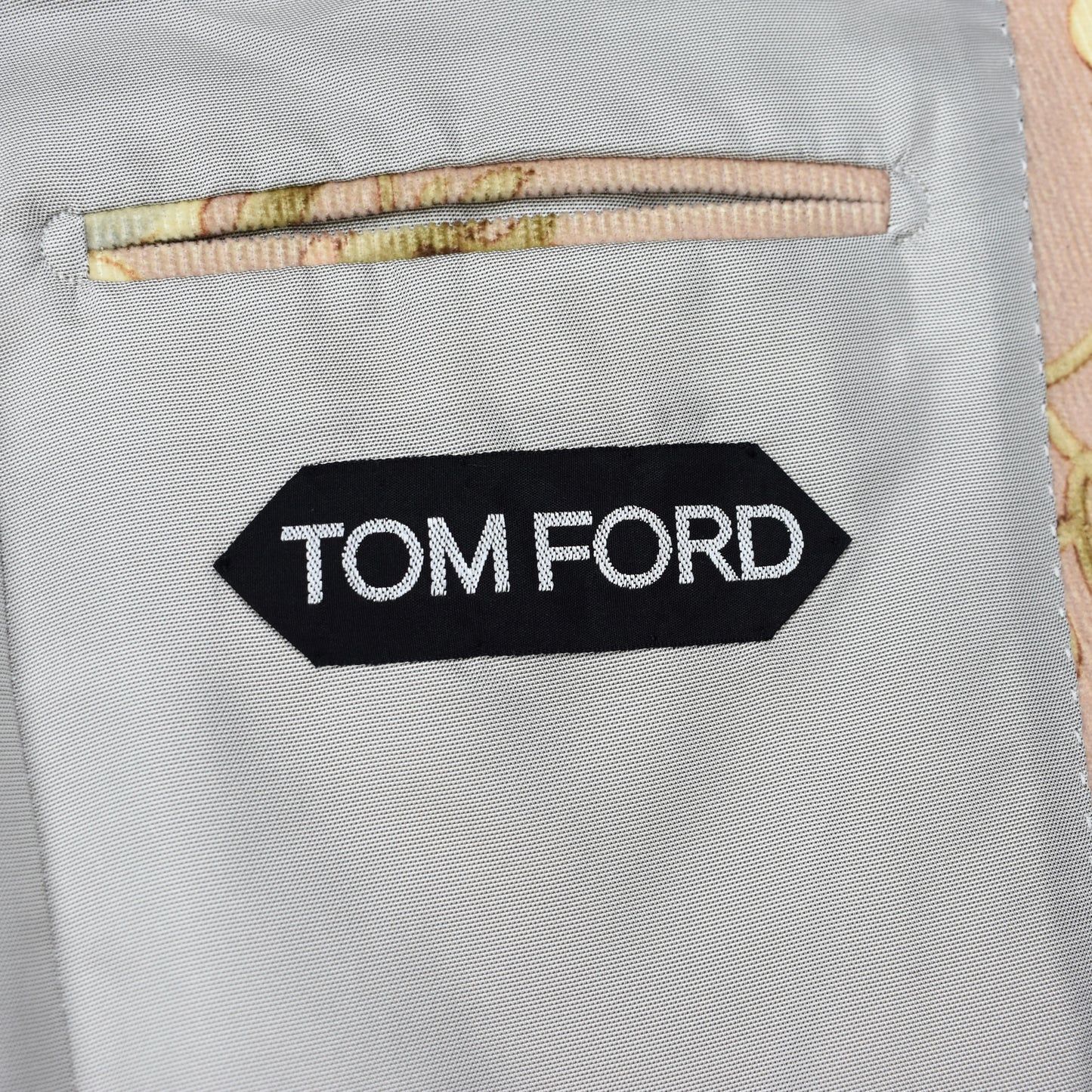 Tom Ford $6.5K TOM FORD Floral Print Atticus Blazer Light Pink Corduroy Size 40R - 4 Thumbnail
