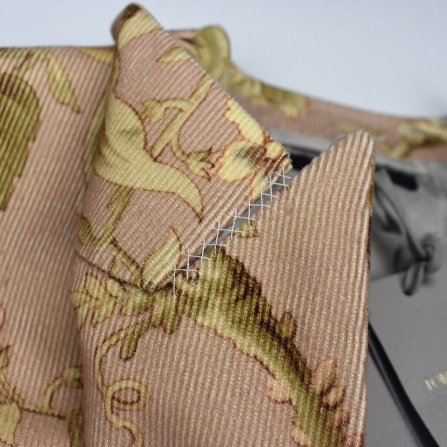 Tom Ford $6.5K TOM FORD Floral Print Atticus Blazer Light Pink Corduroy Size 40R - 6 Thumbnail