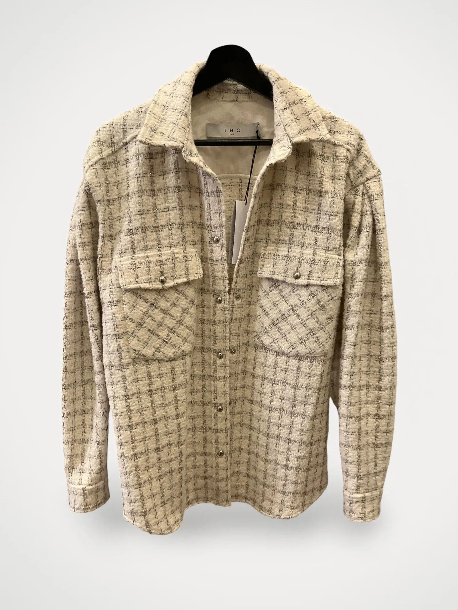 Iro IRO IRO Louana Plaid Tweed Shirt Blazer Size M / US 6-8 / IT 42-44 - 2 Thumbnail
