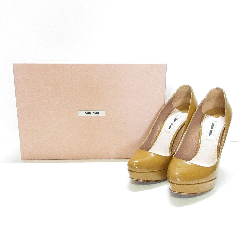 Miu Miu Miu Miu Miu Miu Patent Leather Pumps Enamel Shoes DUTY FREE for USA Size ONE SIZE - 10 Thumbnail