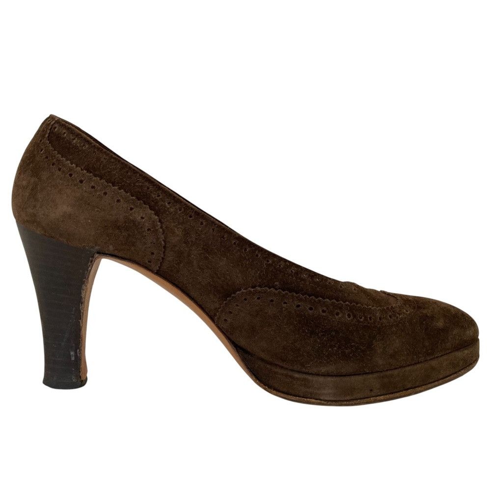 Hermes Hermes Hermes Wingtip Suede Pumps Suede Shoes DUTY FREE for USA Size ONE SIZE - 5 Thumbnail