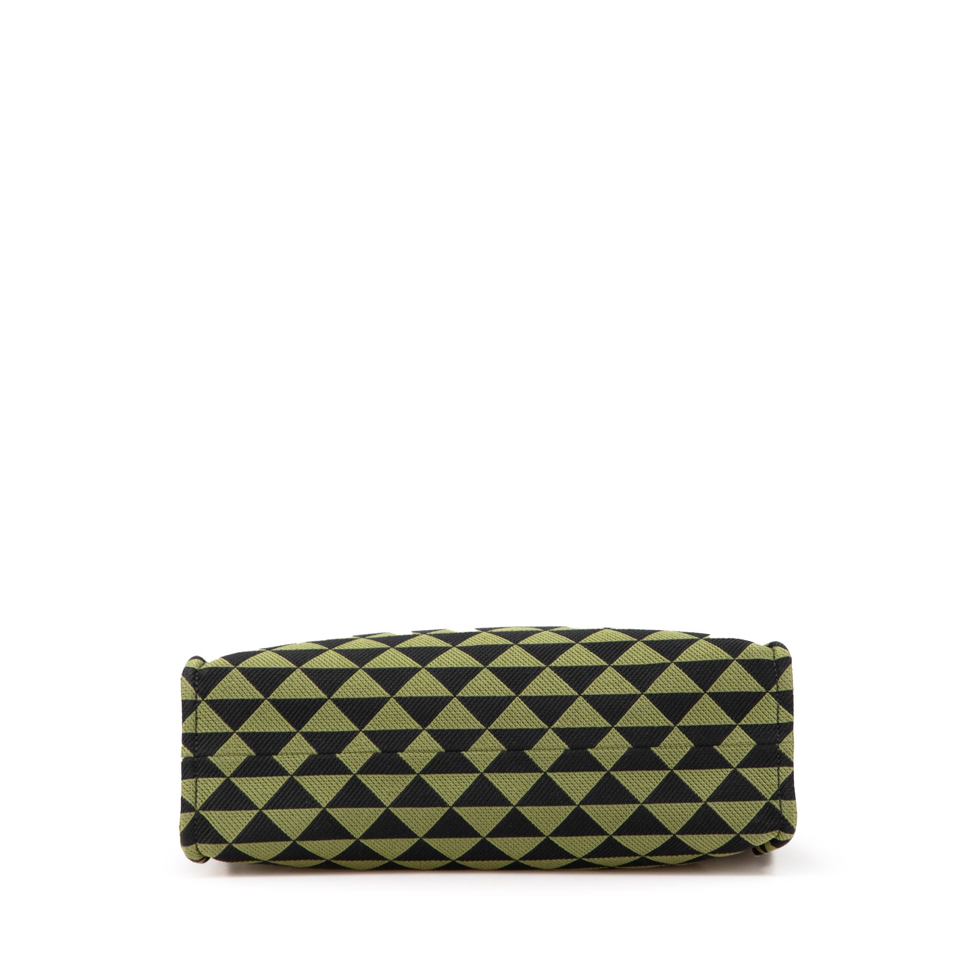 Prada Prada Jacquard Triangolo Symbole Shopping Tote Size ONE SIZE - 3 Thumbnail