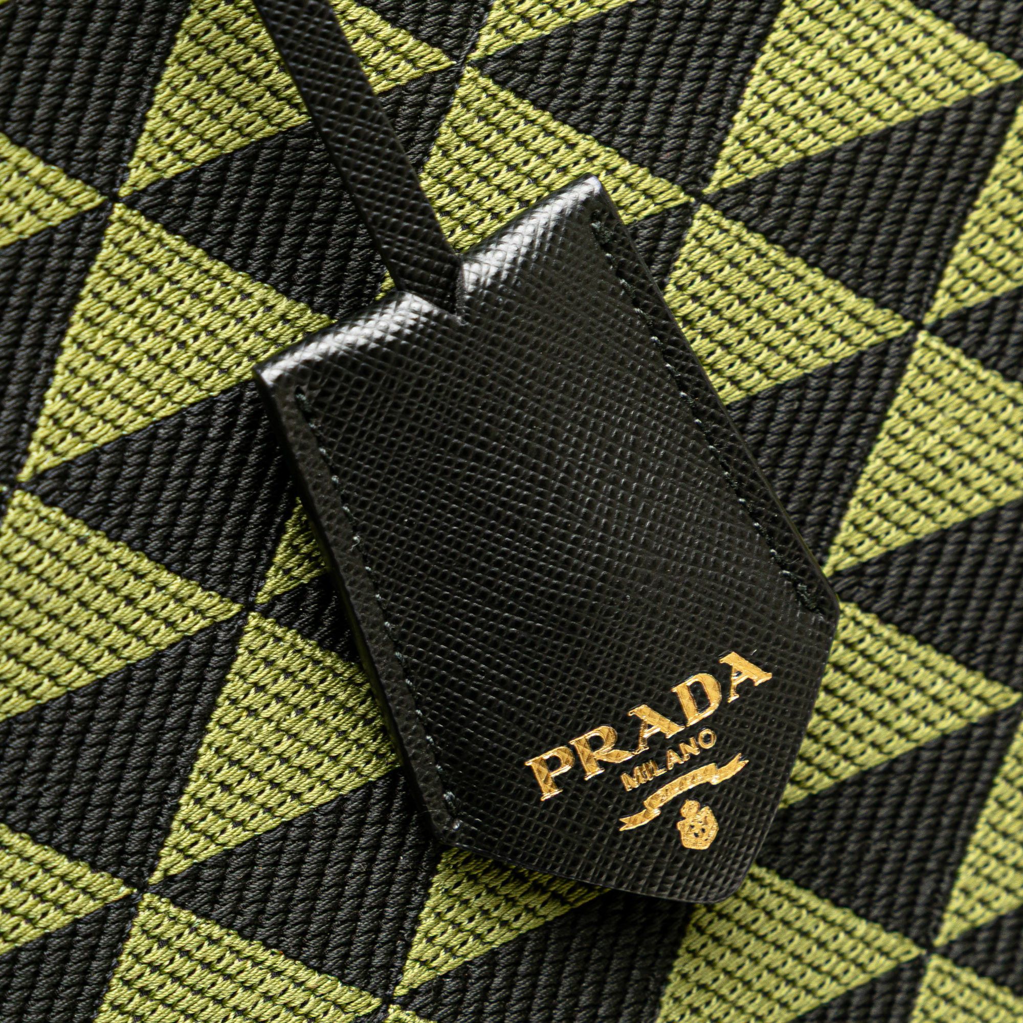 Prada Prada Jacquard Triangolo Symbole Shopping Tote Size ONE SIZE - 9 Thumbnail