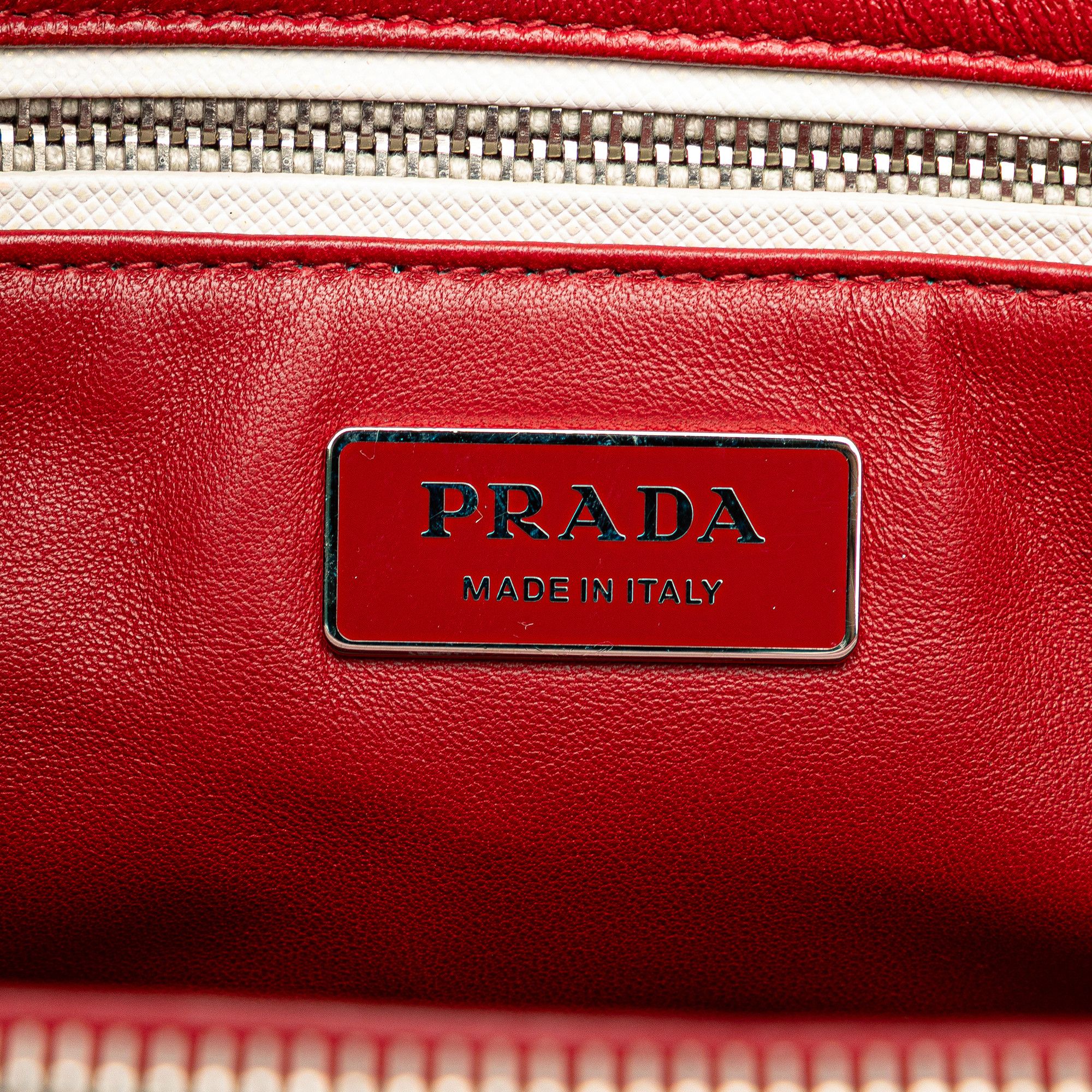 Prada Prada Small Bicolor Saffiano Galleria Double Zip Satchel Size ONE SIZE - 5 Thumbnail