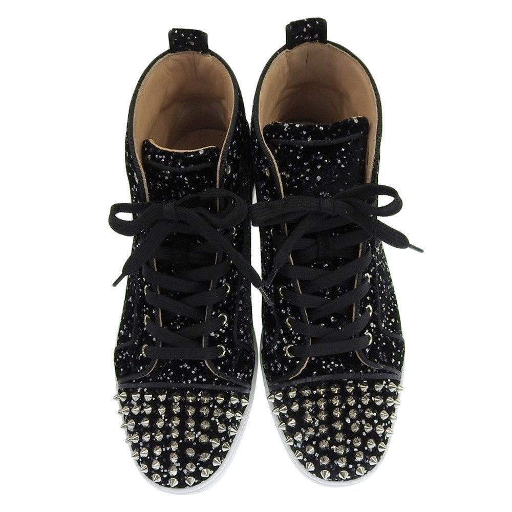 Christian Louboutin Christian Louboutin Christian Louboutin Louis Glitter Studs High Top Sneakers Others Shoes DUTY FREE for USA Size ONE SIZE - 2 Thumbnail