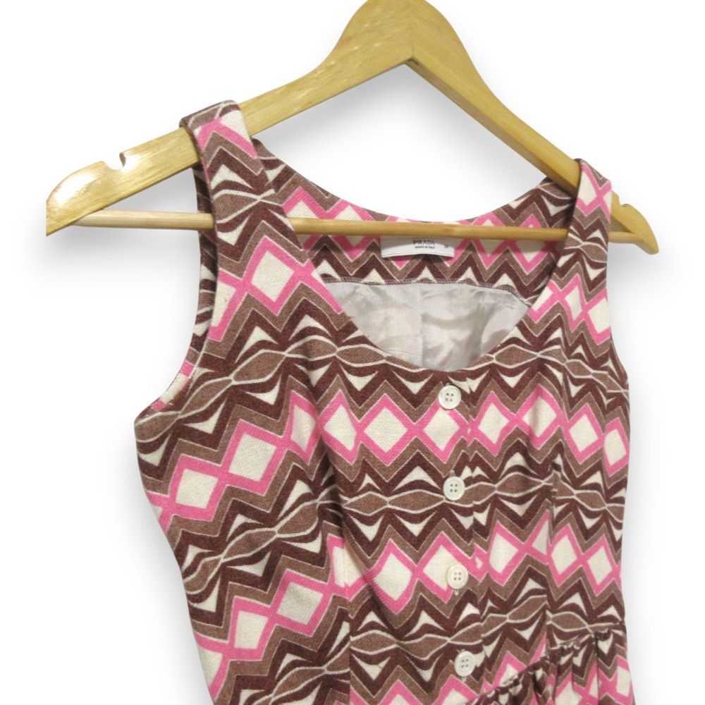 Prada Prada Prada Linen Silk Dress Natural Material Dresses DUTY FREE for USA Size ONE SIZE - 3 Thumbnail