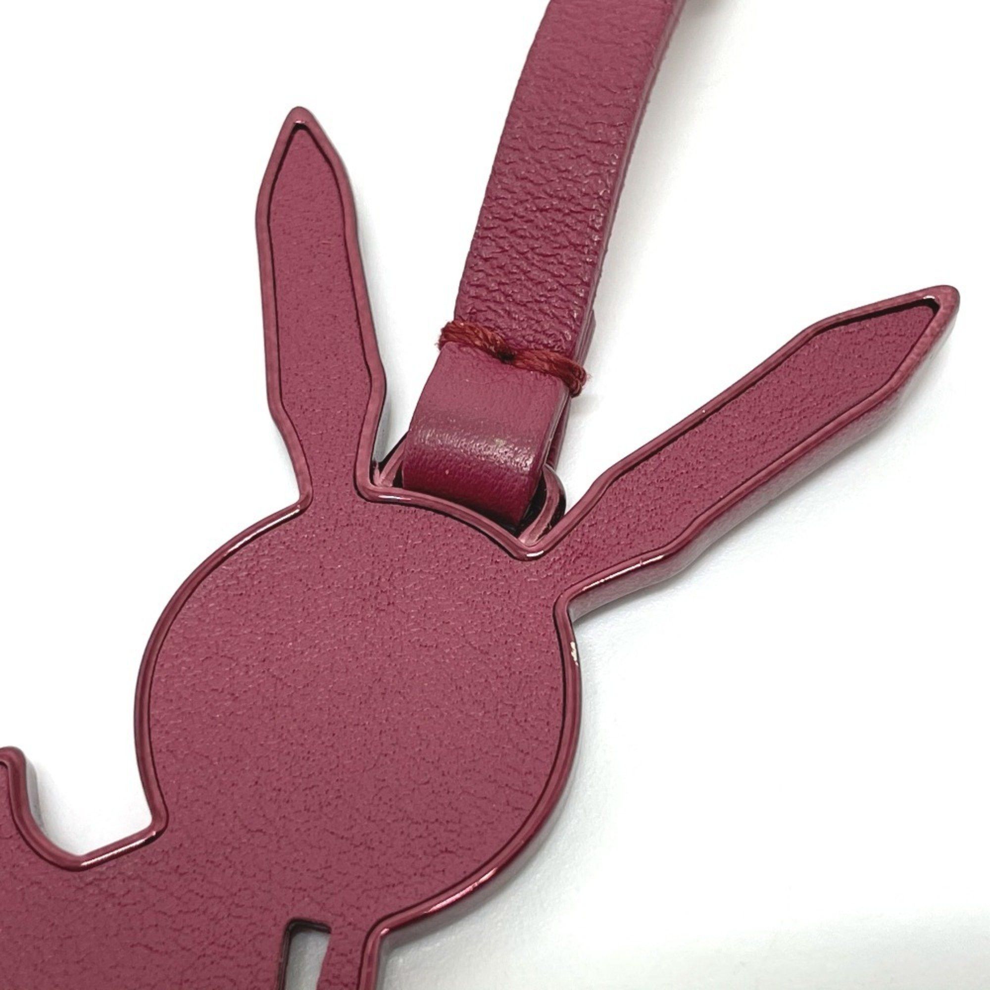 Louis Vuitton LOUIS VUITTON M62735 LV Rabbit Jeff Koons Bag Charm Keychain Leather Women's Bordeaux Size ONE SIZE - 6 Thumbnail