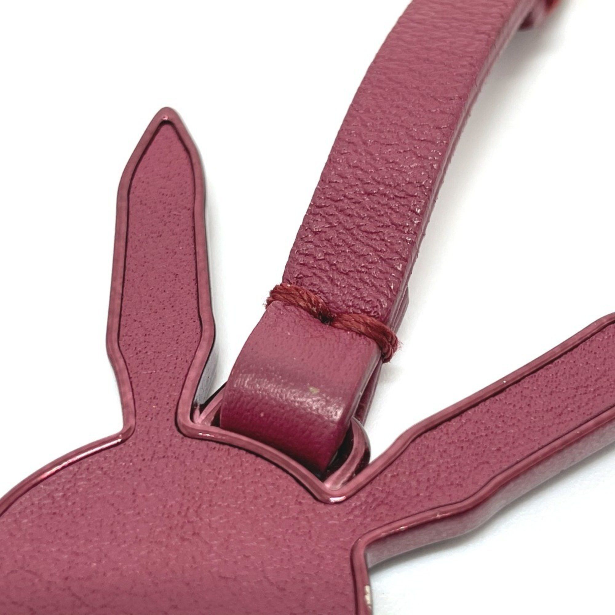 Louis Vuitton LOUIS VUITTON M62735 LV Rabbit Jeff Koons Bag Charm Keychain Leather Women's Bordeaux Size ONE SIZE - 7 Thumbnail