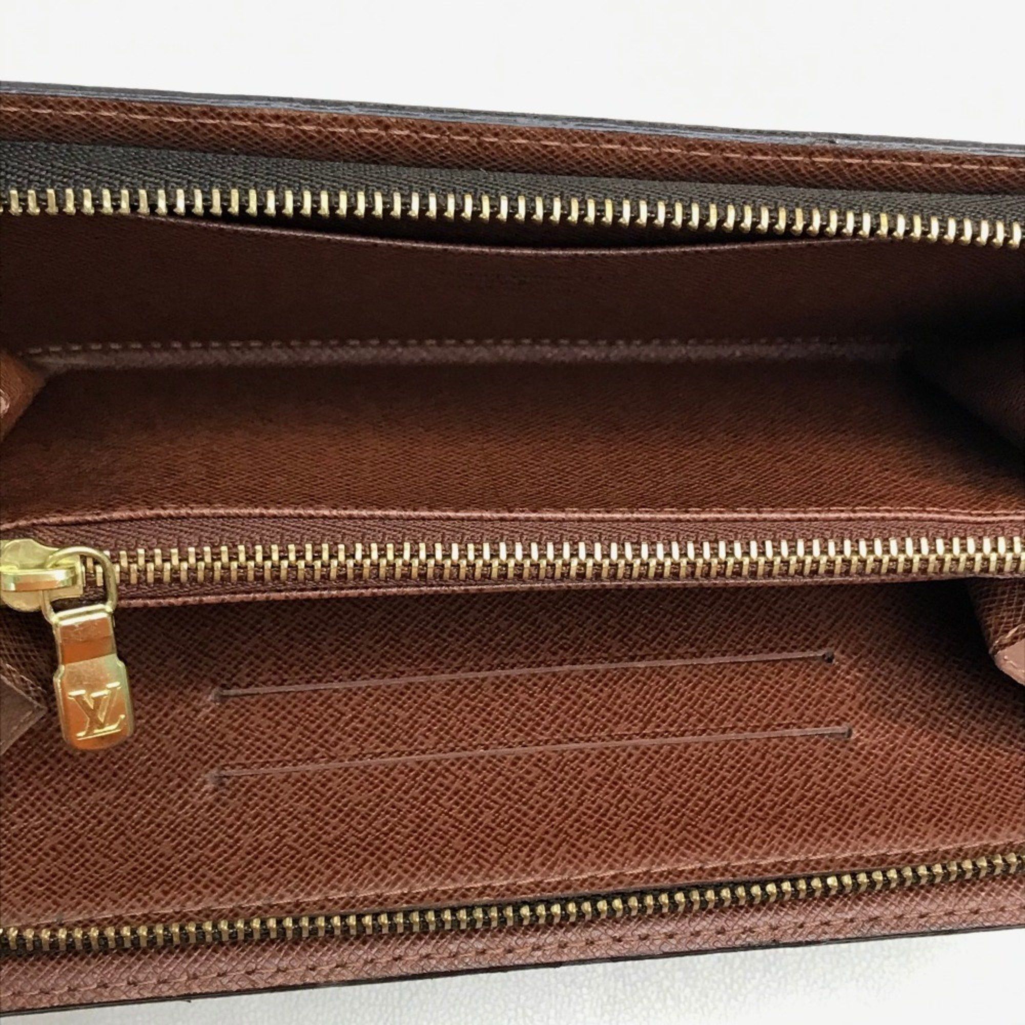 Louis Vuitton LOUIS VUITTON M61729 Monogram Panda Porte Monne Zip Long Wallet by Takashi Murakami, Canvas, Women's, Brown Size ONE SIZE - 8 Thumbnail