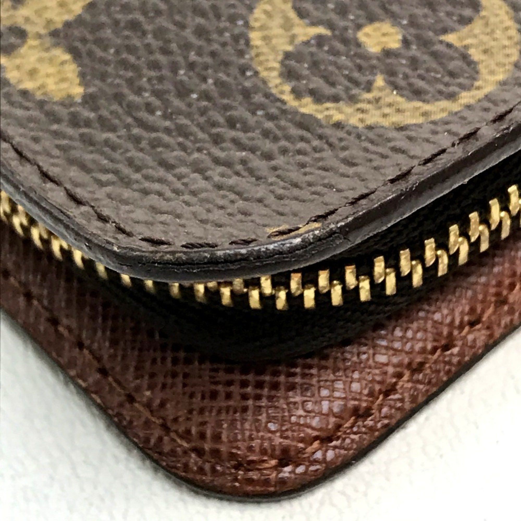 Louis Vuitton LOUIS VUITTON M61729 Monogram Panda Porte Monne Zip Long Wallet by Takashi Murakami, Canvas, Women's, Brown Size ONE SIZE - 5 Thumbnail