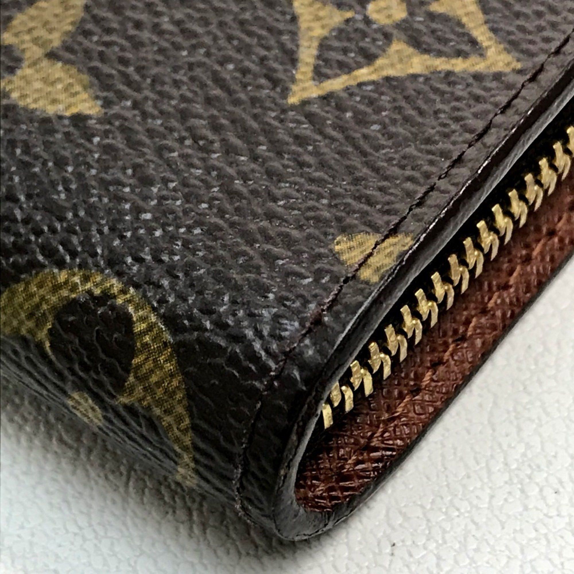 Louis Vuitton LOUIS VUITTON M61729 Monogram Panda Porte Monne Zip Long Wallet by Takashi Murakami, Canvas, Women's, Brown Size ONE SIZE - 4 Thumbnail